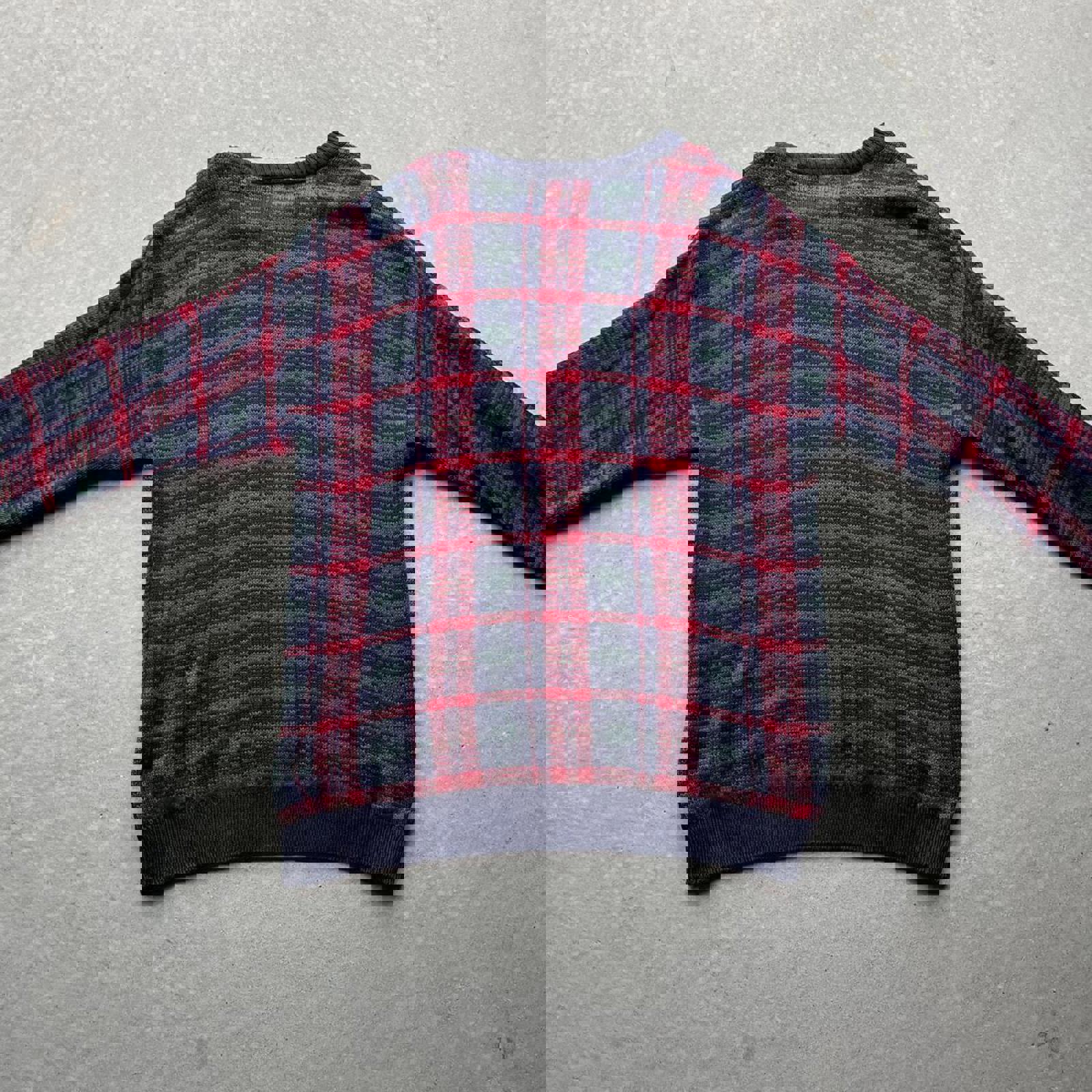 Vintage 90s Super Heav Old Glory Knit Sweater