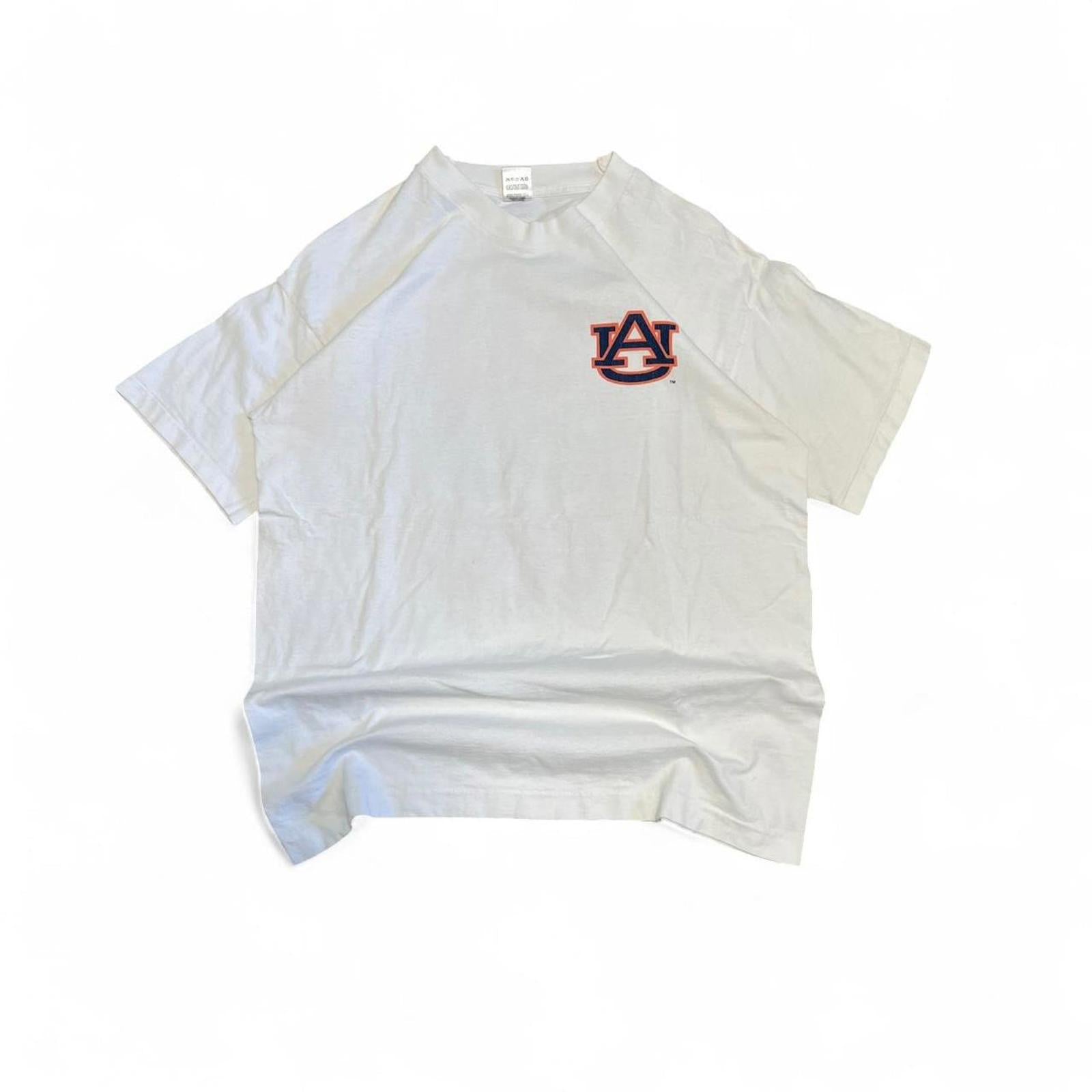 Vintage 90s Auburn University Tigers T-Shirt Fruit of the Loom - uptwn vintage - 9bc0c815-8b3b-40e9-a5b8-431cc53bc12b