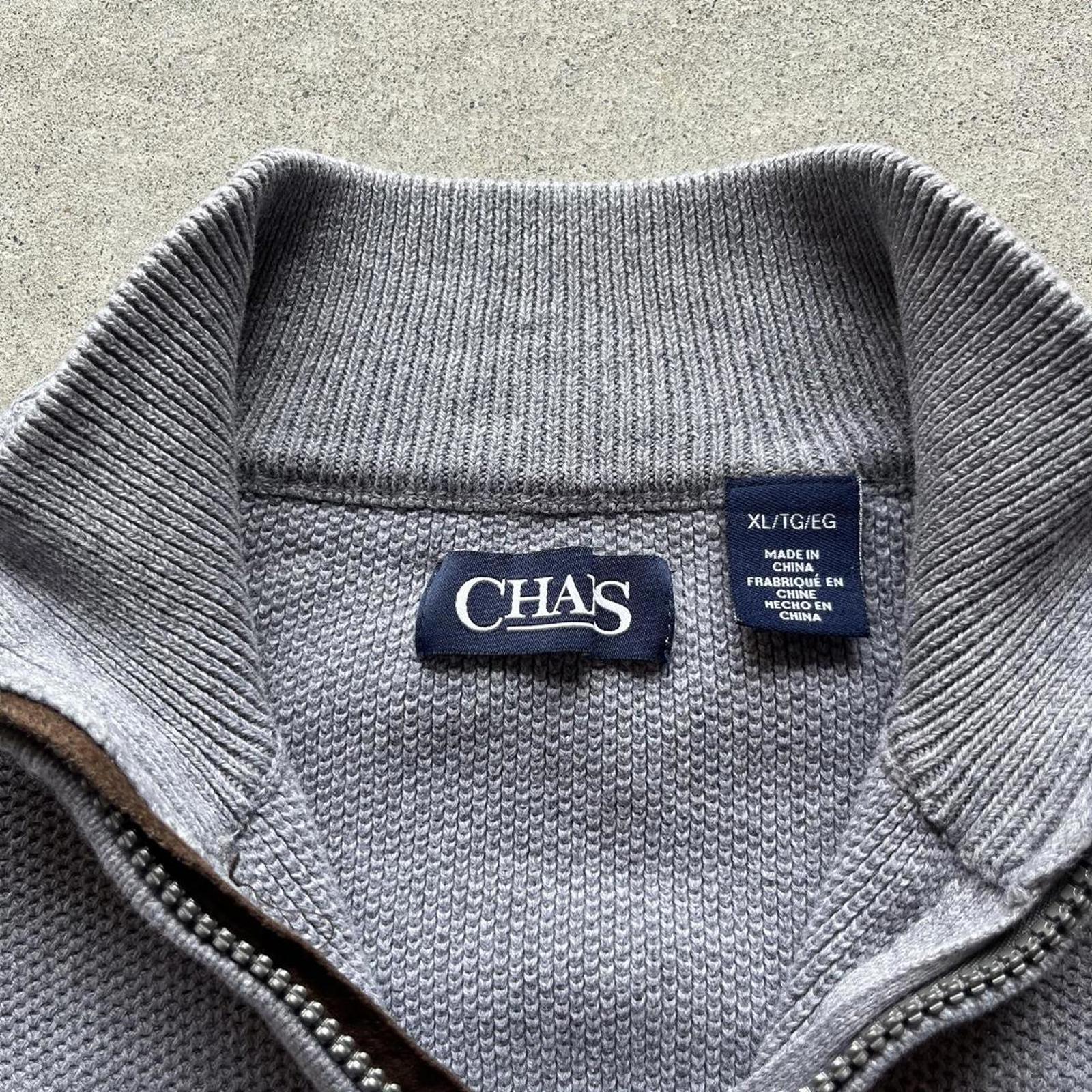 Vintage Clothing Vintage Y2K Chaps Quarter Zip Elbow Patch Sweater Chaps - uptwn vintage - 9e437aeb-2e8f-499a-ad0d-d2526d7eca6a