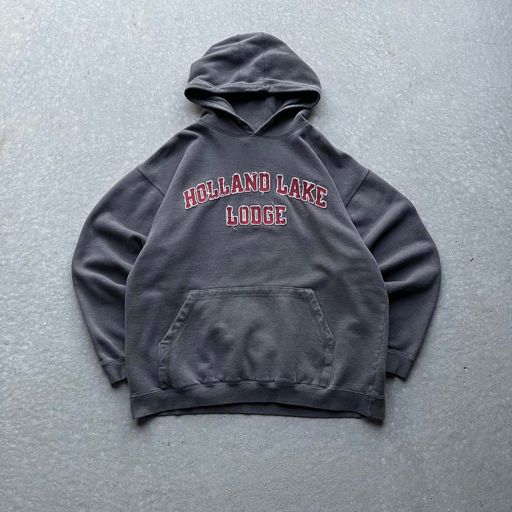 Vintage Y2K Holland Lake Lodge Hoodie - Uptwn Vintage