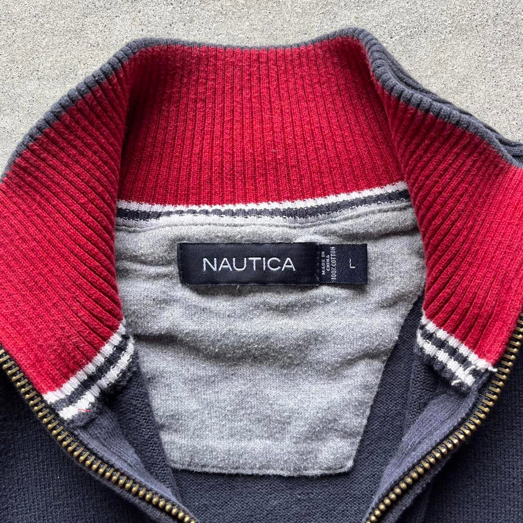 Vintage Clothing Vintage Y2K Nautica Striped Quarter Zip Pullover Nautica - uptwn vintage - 9f3ea0da-9588-4896-a84c-5bcff3f33df7