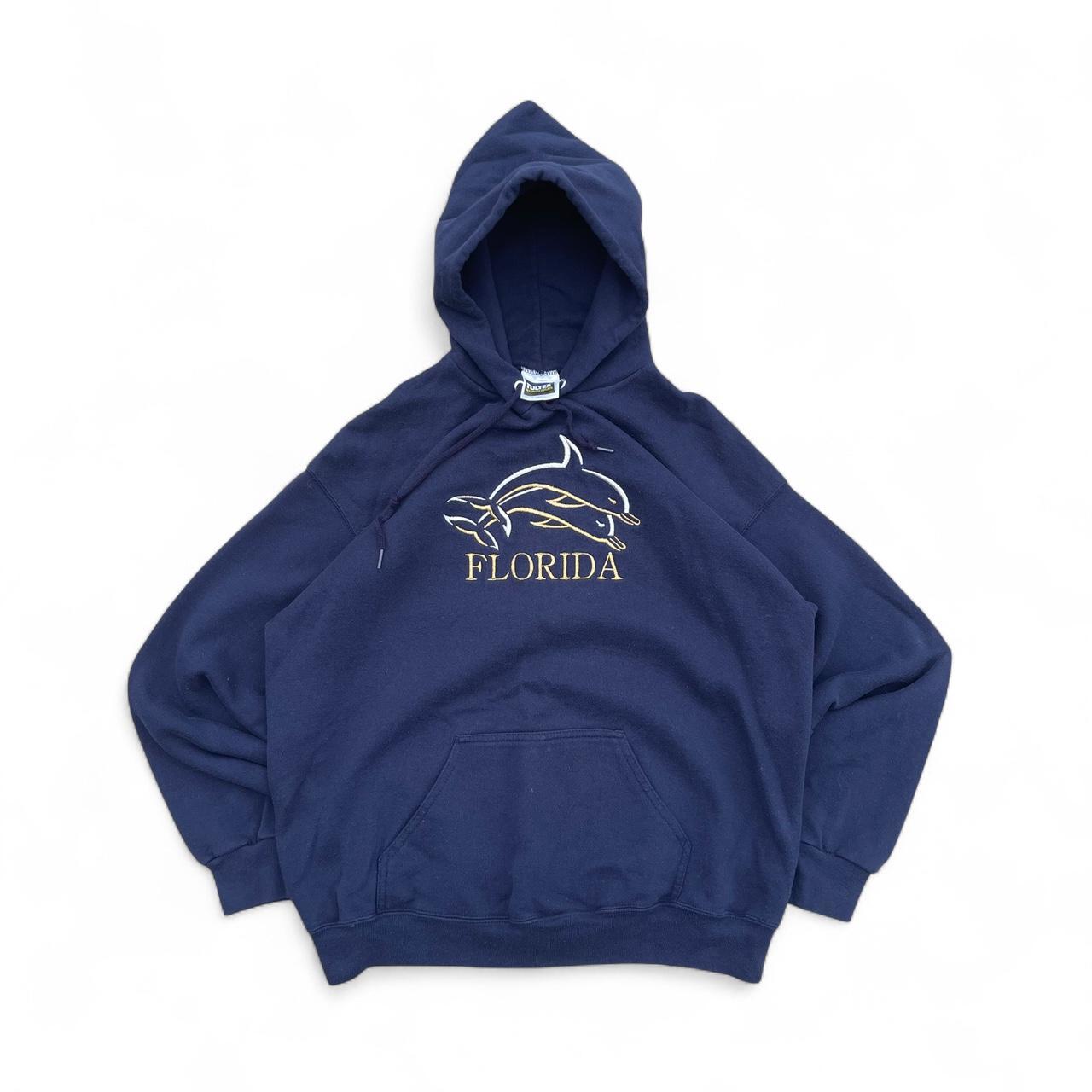 Vintage 90s Florida Dolphins Embroidered Hoodie Uptwn Vintage P0_18