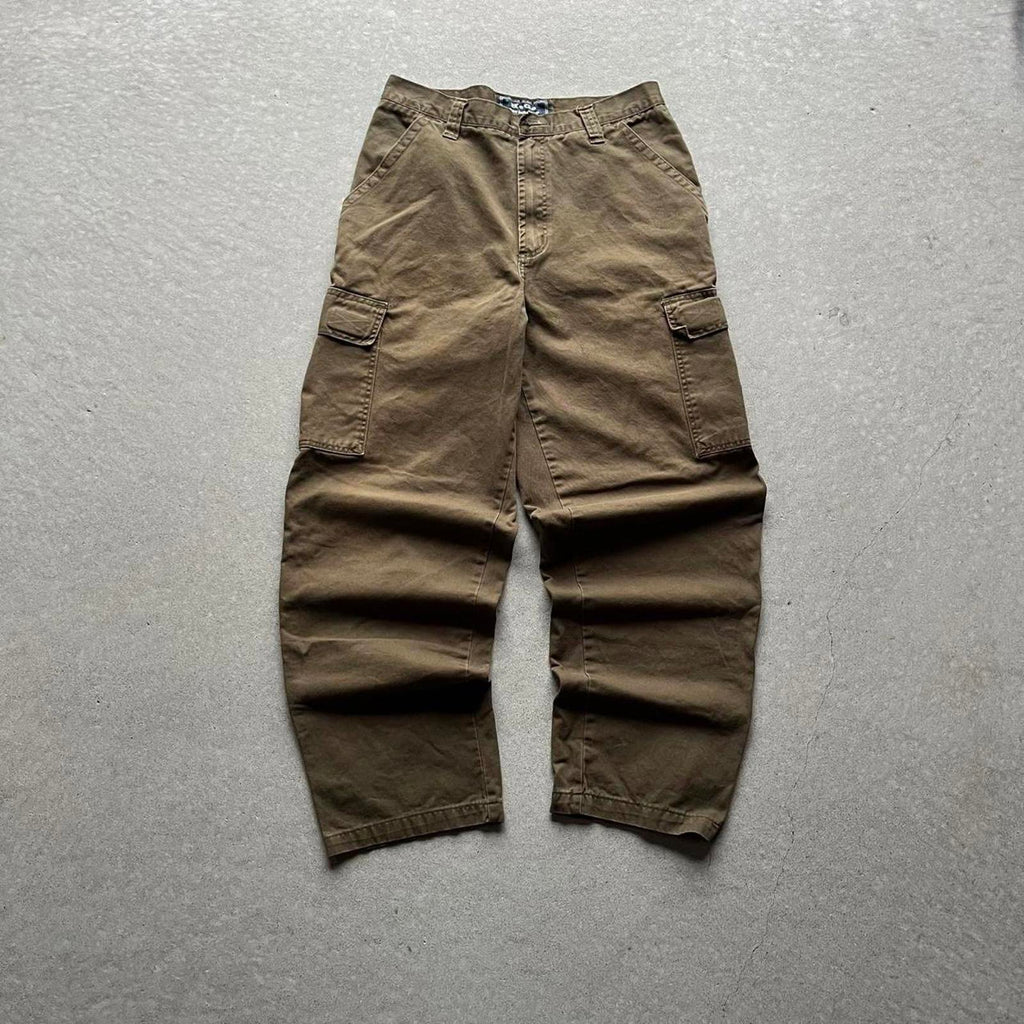 Vintage Clothing Vintage 90s Baggy Brown Cargo Pants Other - uptwn vintage - a064254d-e8ff-416f-b6f9-6c8b55f79d44