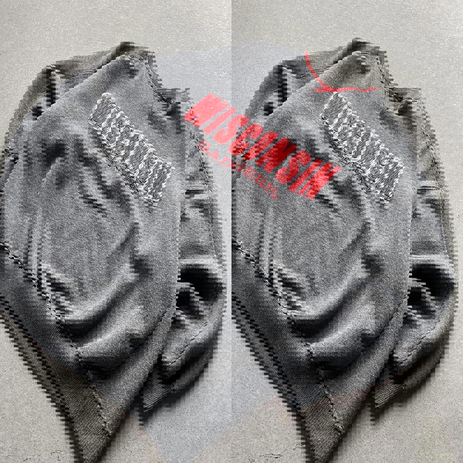 Vintage Y2K Embroidered University Of Wisconsin Sweatshirt