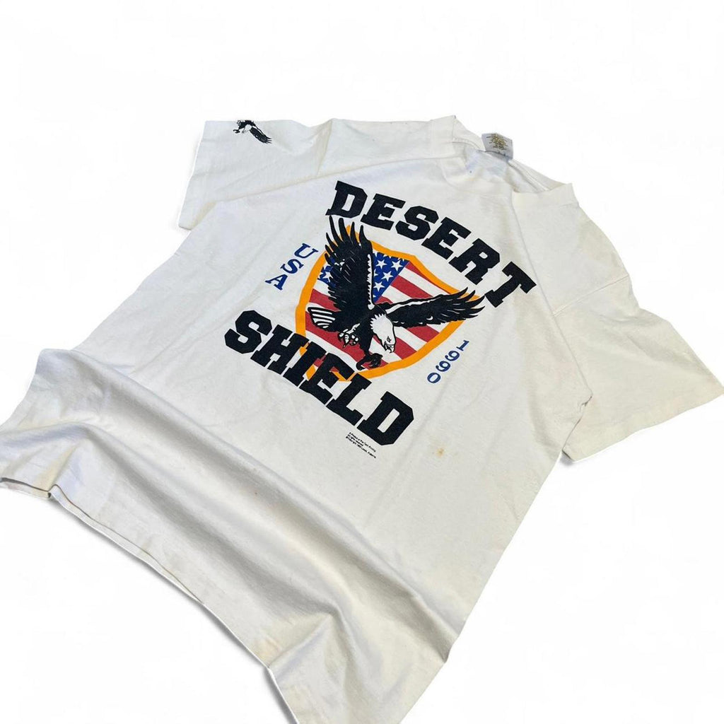 Vintage 1990 Desert Shield Graphic T-Shirt American Vintage - uptwn vintage - a2556691-c856-4e88-978c-e476e81cd72b