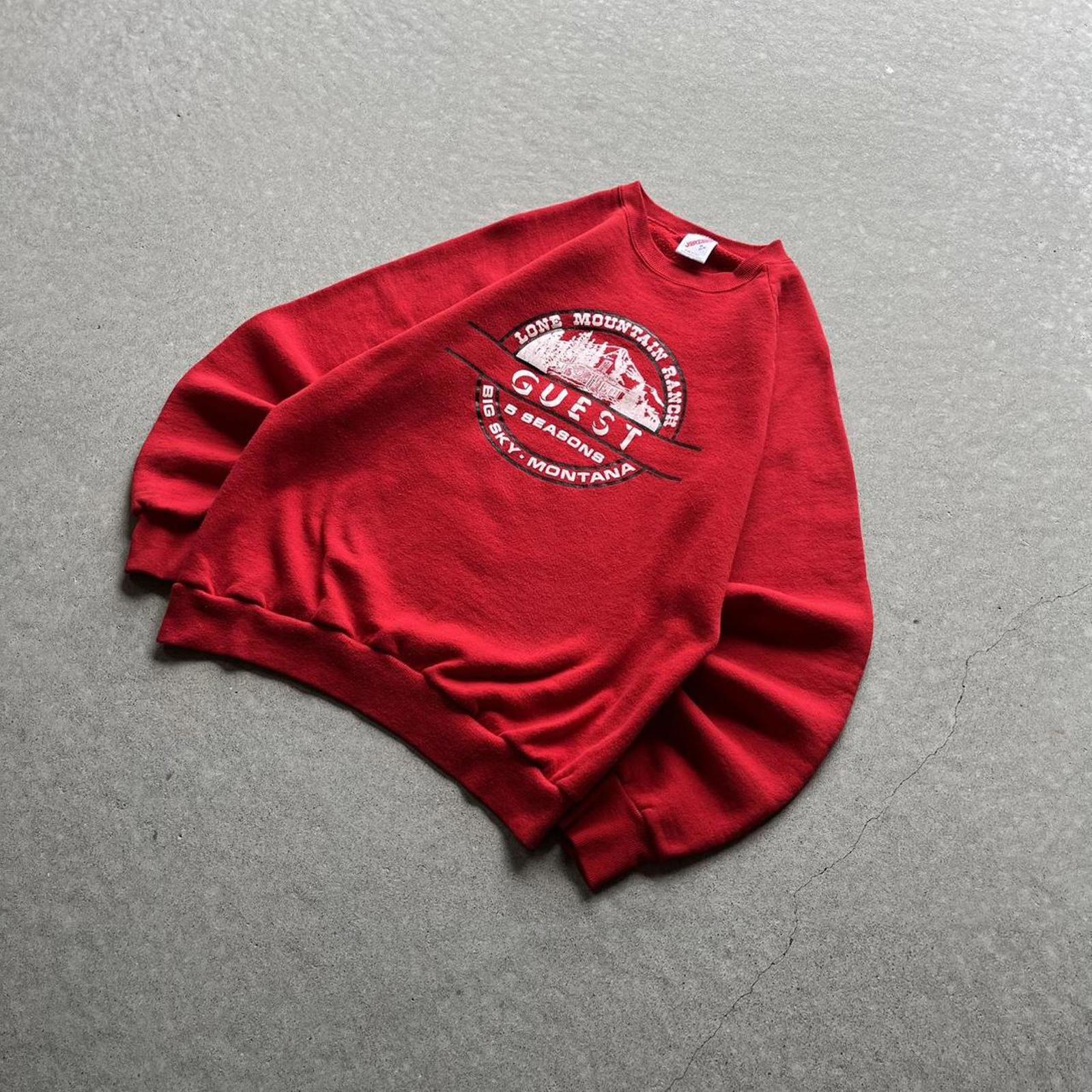 Vintage Clothing Vintage 90s Big Sky Montana Lone Mountain Ranch Graphic Crewneck JERZEES - uptwn vintage - a3999a07-5195-4d9a-80a0-1120f4ec83c9