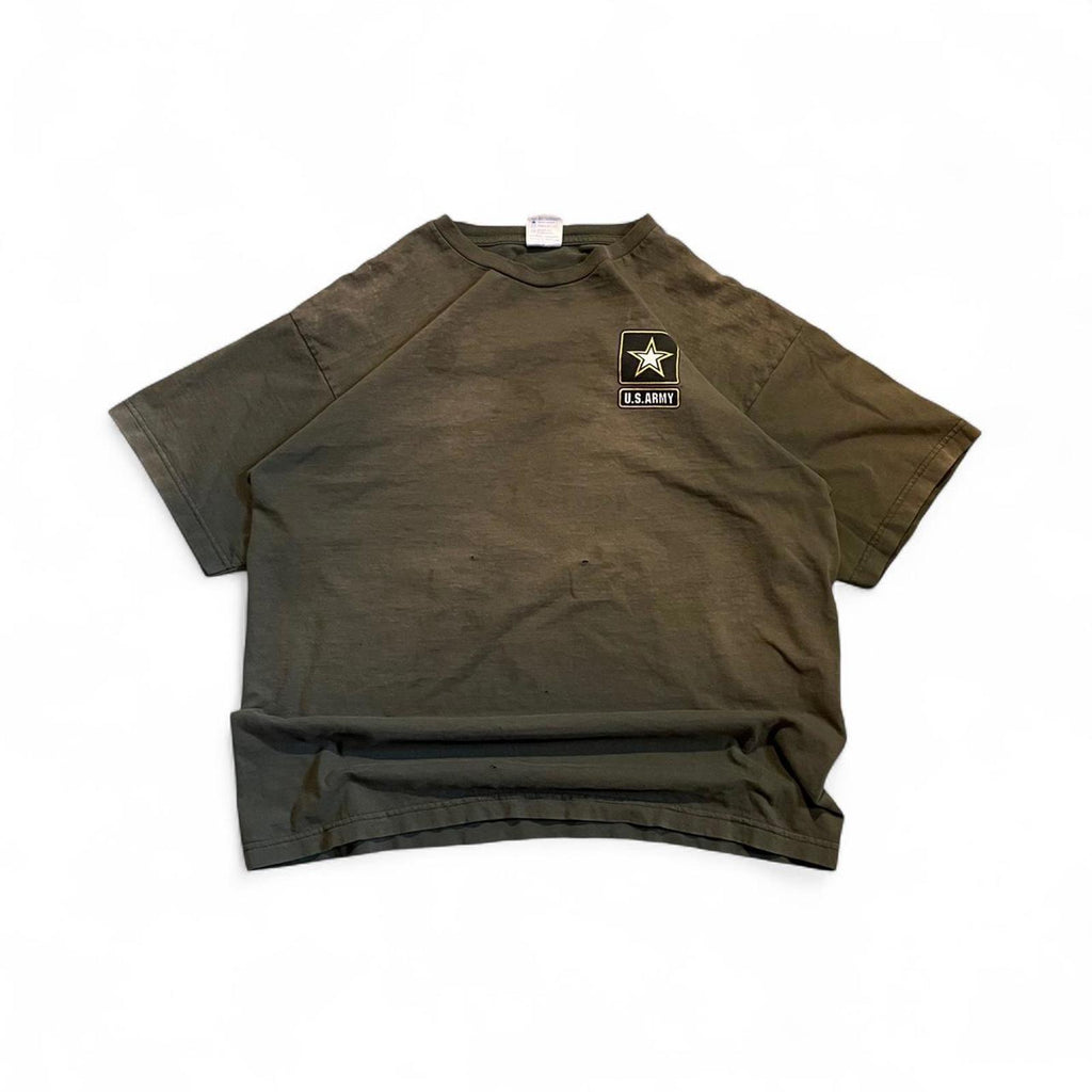 Vintage Y2K Thrashed Green US Army T-Shirt American Vintage - uptwn vintage - a4cd437c-16ea-4010-835f-27318858fedc
