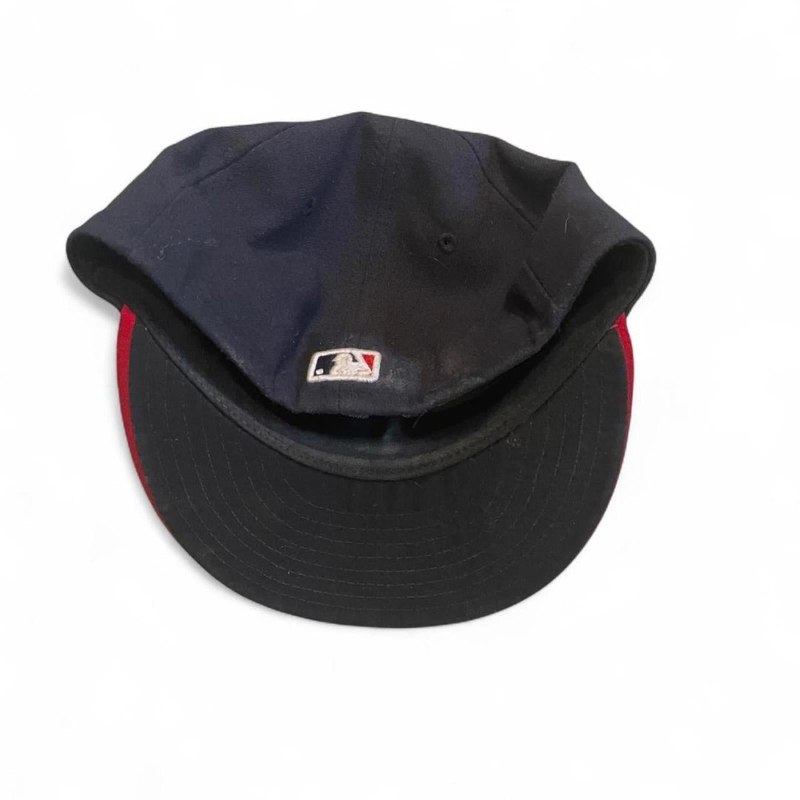 Vintage Y2K New Era Atlanta Braces Flat Brim Hat New Era - uptwn vintage - a513275c-da51-4edd-a47c-ff874b4c4bdf_28f6312e-685a-4768-99b1-6a20ae449662
