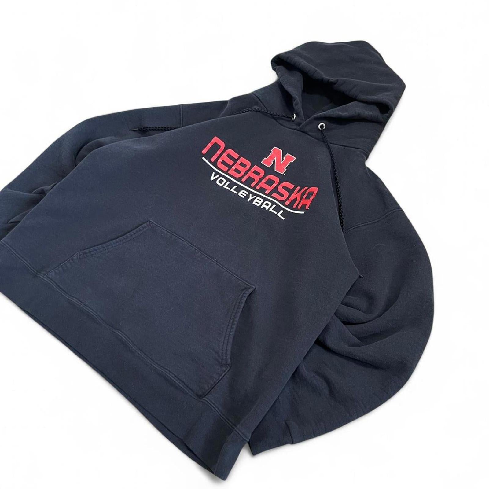 Vintage 90s University Of Nebraska Volleyball Hoodie Hanes - uptwn vintage - a5cef7c1-68ad-422a-9806-7fbf9ff659d2