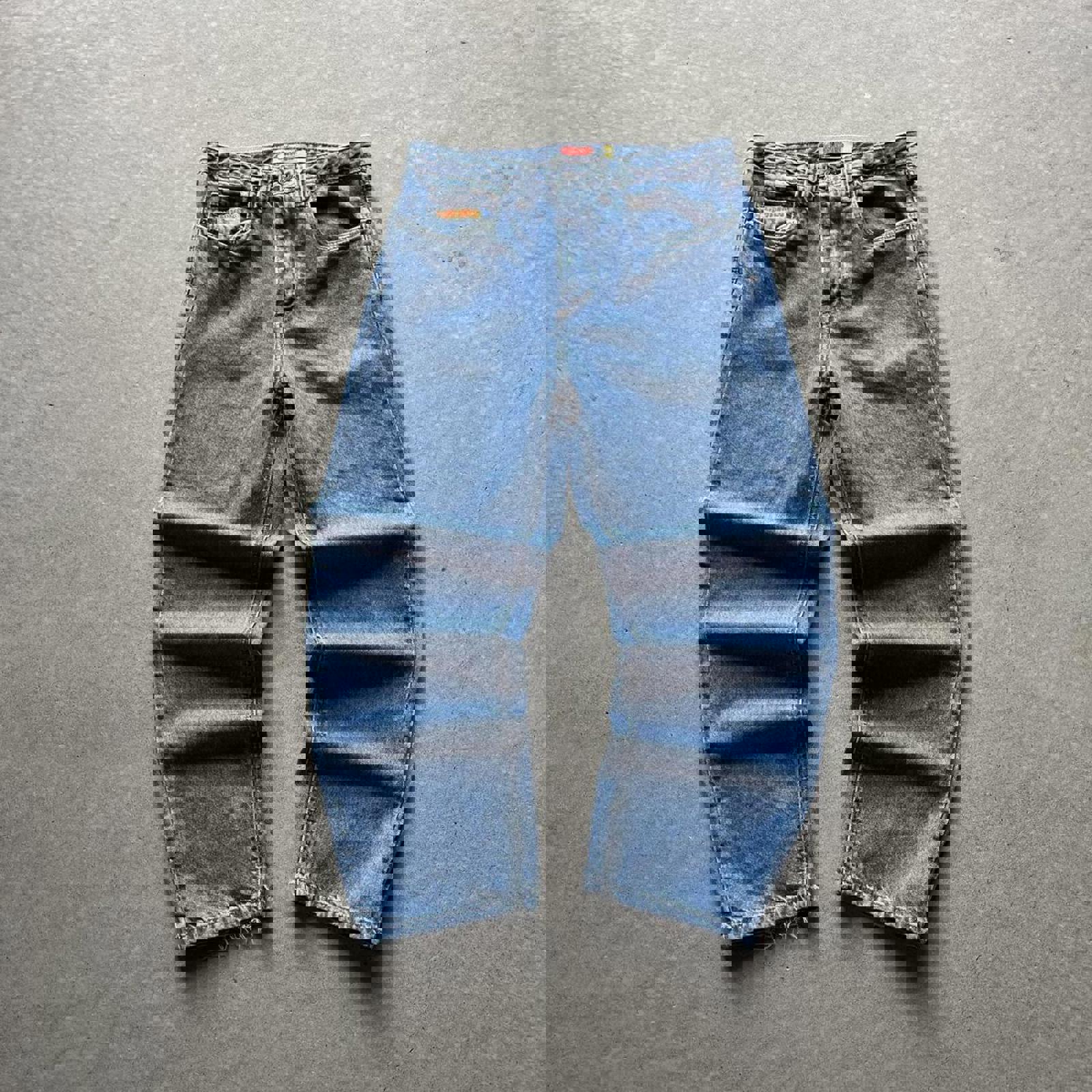 Blue Skater Style Embroidered Empyre Jeans