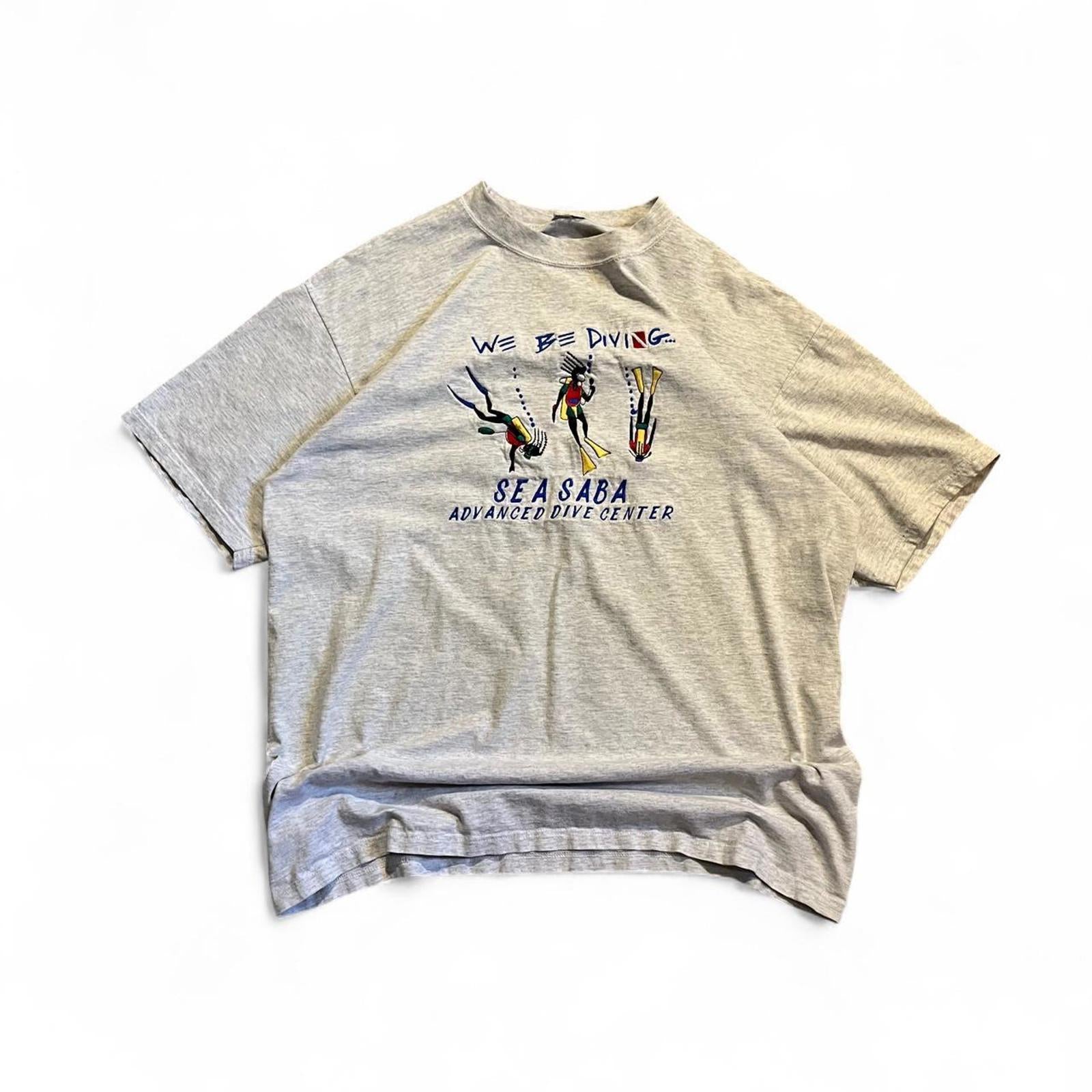 Vintage 90s Retro Embroidered Sea Saba Diving T-Shirt American Vintage ab9a5b41-6e32-400d-adfd-dce47c1122f9