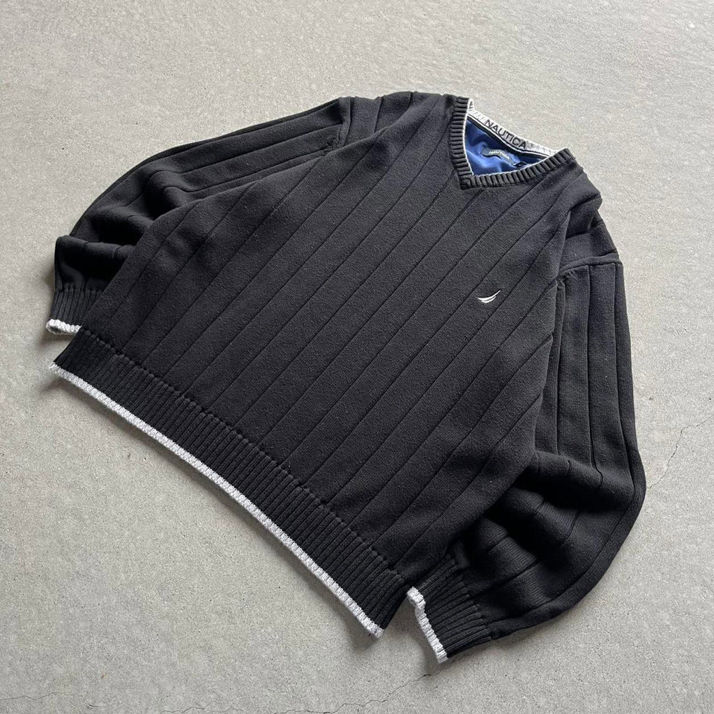 Vintage Clothing Vintage Y2K Black Nautica Sweater Nautica - uptwn vintage - acba8f84-0e61-47e2-ae65-f569bfc5f1fb