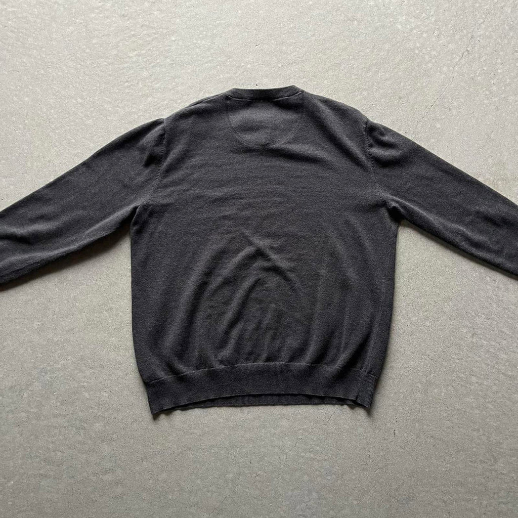 Vintage 90s Dark Grey Knit Sweater