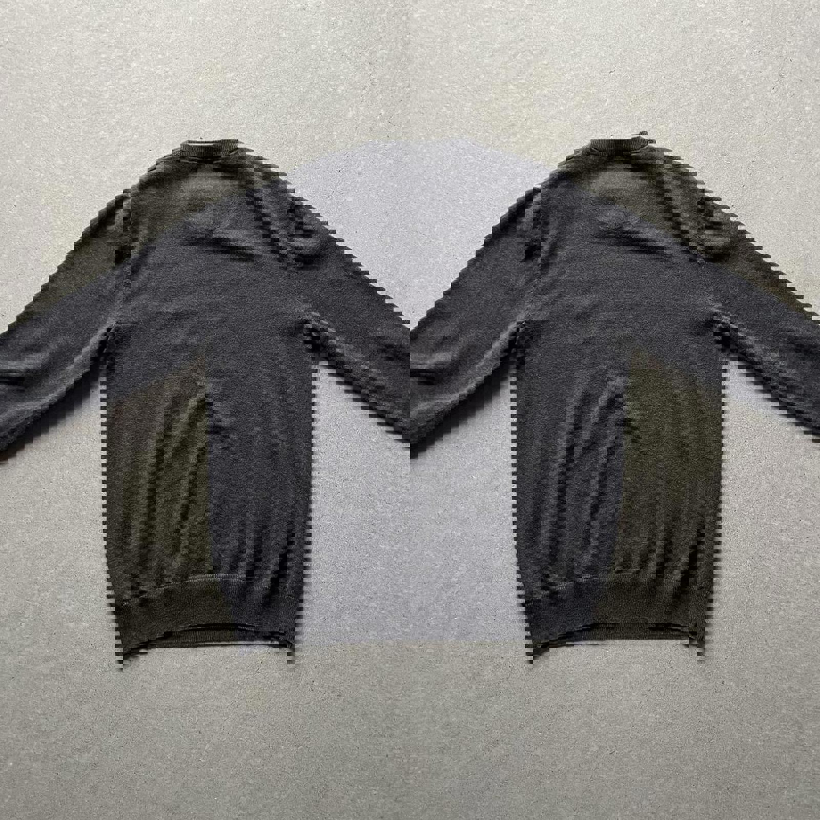 Vintage 90s Dark Grey Knit Sweater