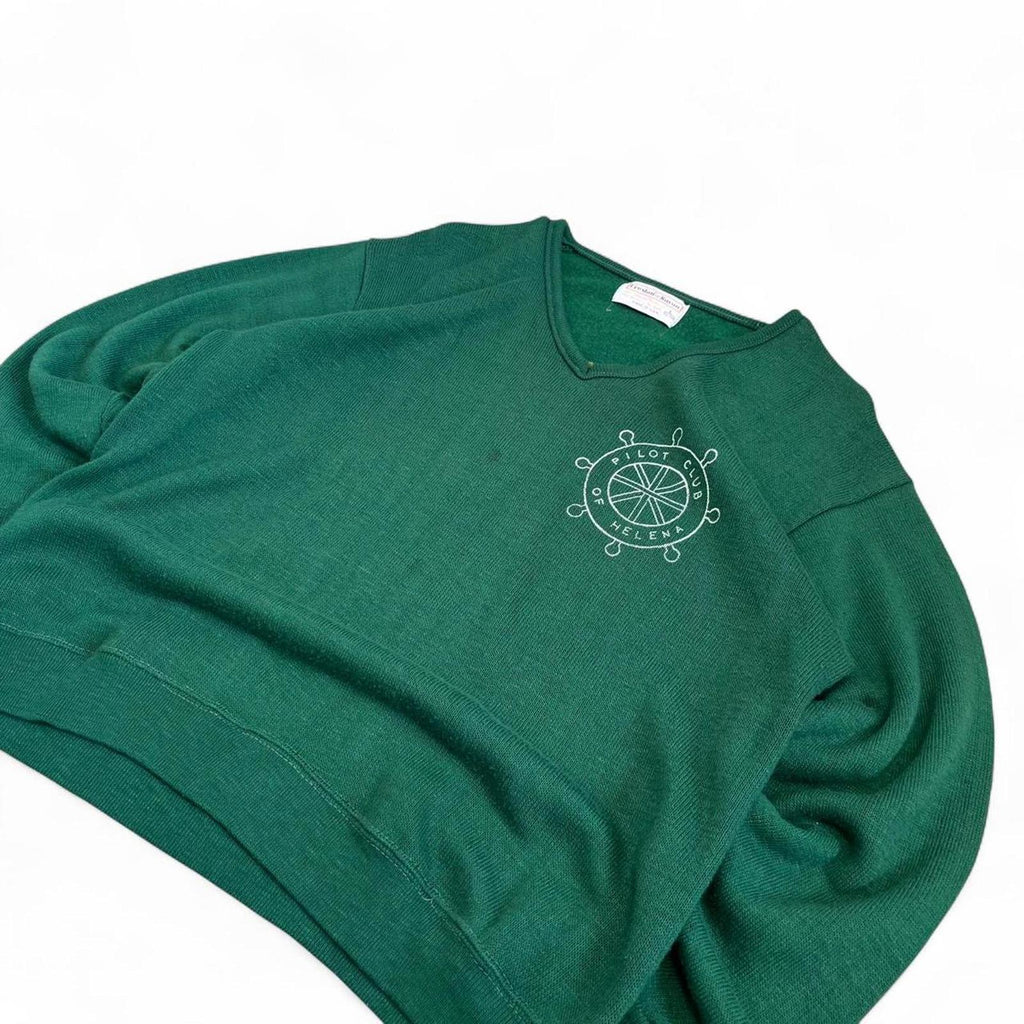 Vintage 1960s Pilot Club Of Helena Knit V-Neck Sweater American Vintage b0b755e3-f908-43e6-a0fd-c176cc43eb34