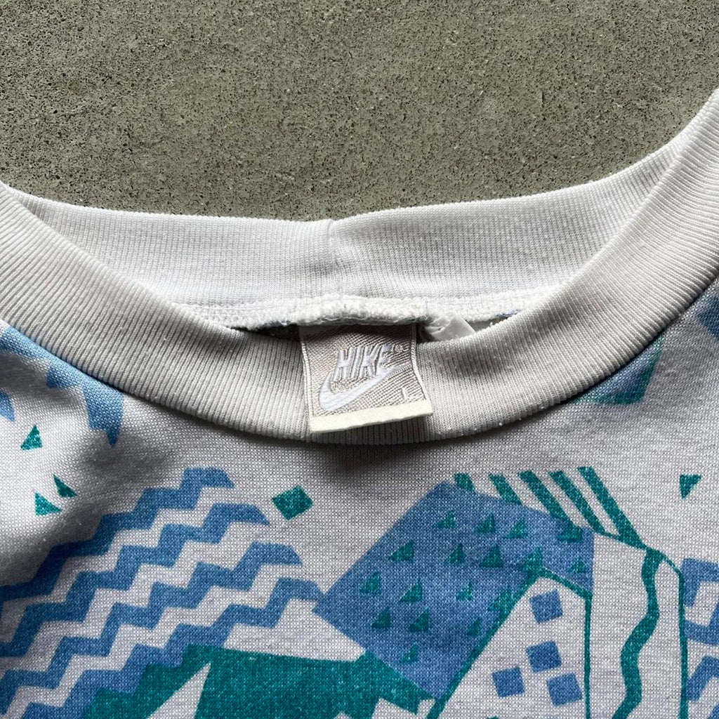Vintage 80s Grail Nike Patterned Crewneck Sweatshirt