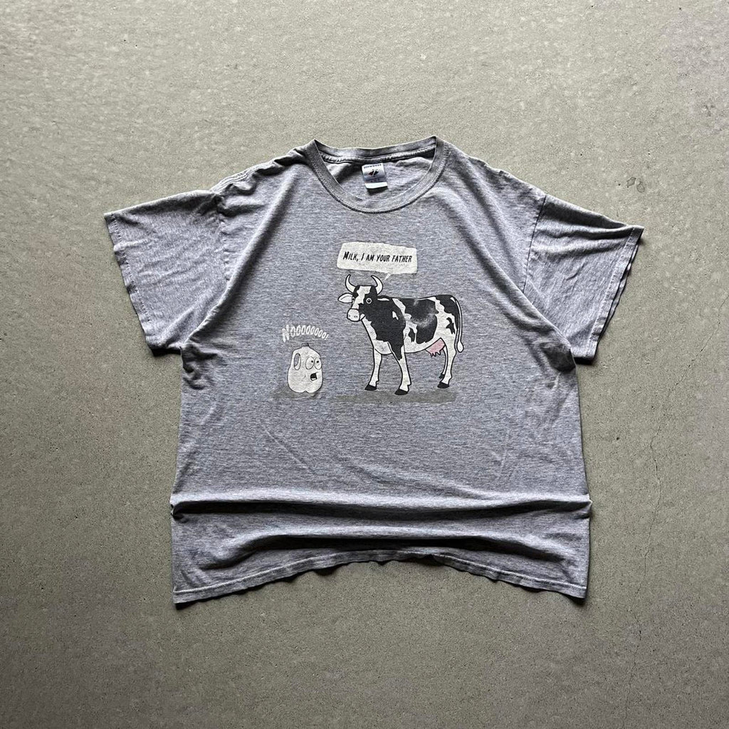 Vintage Clothing Vintage Y2K Star Wars Parody Cow Graphic T-Shirt JERZEES - uptwn vintage - b205a977-7a38-4f14-8781-6aaf0d26a6a4