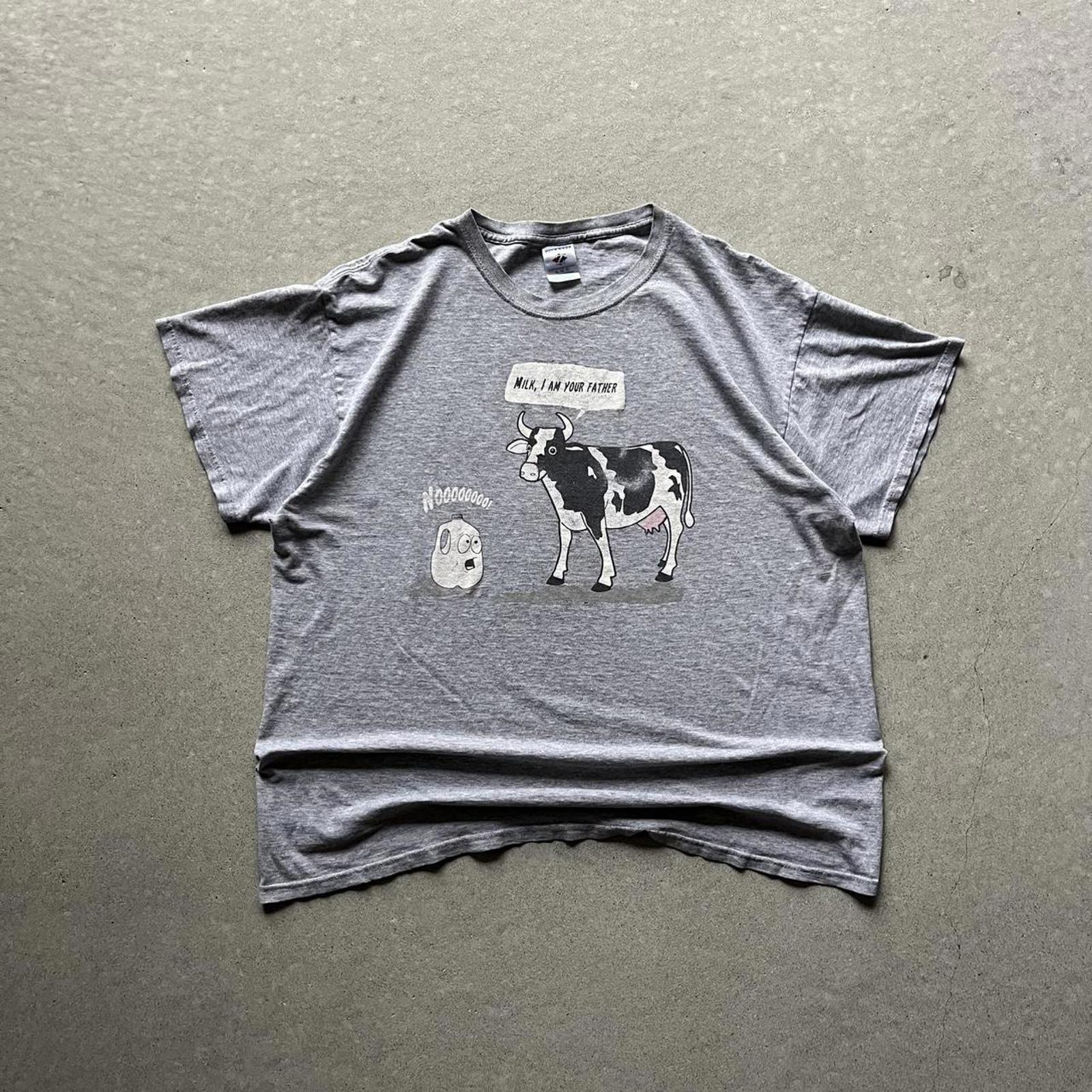 Vintage Clothing Vintage Y2K Star Wars Parody Cow Graphic T-Shirt JERZEES - uptwn vintage - b205a977-7a38-4f14-8781-6aaf0d26a6a4