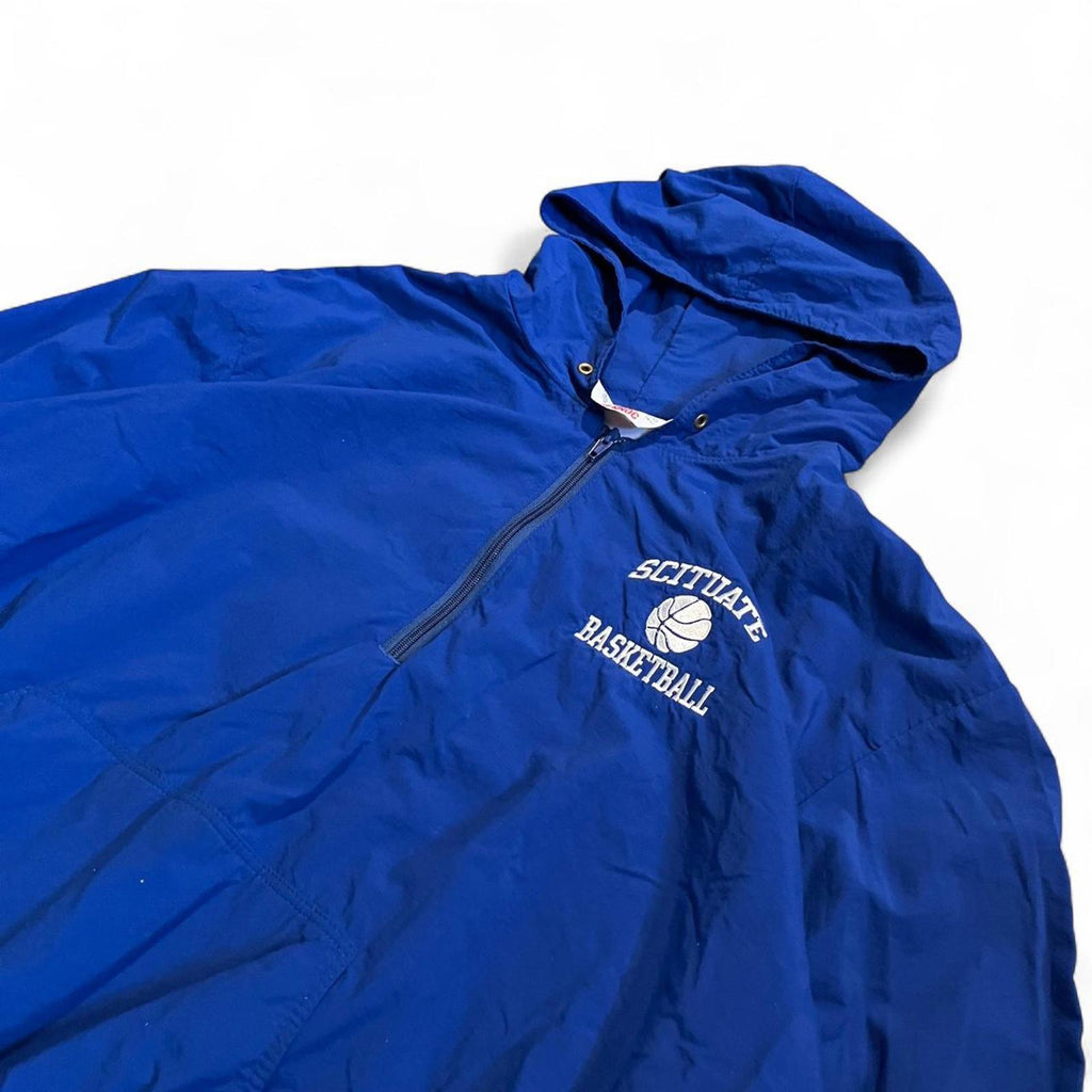 Vintage 80s Scituate Basketball Blue Zip Up Coat American Vintage b7060b24-1815-410c-abc6-d70f6b0dda3a