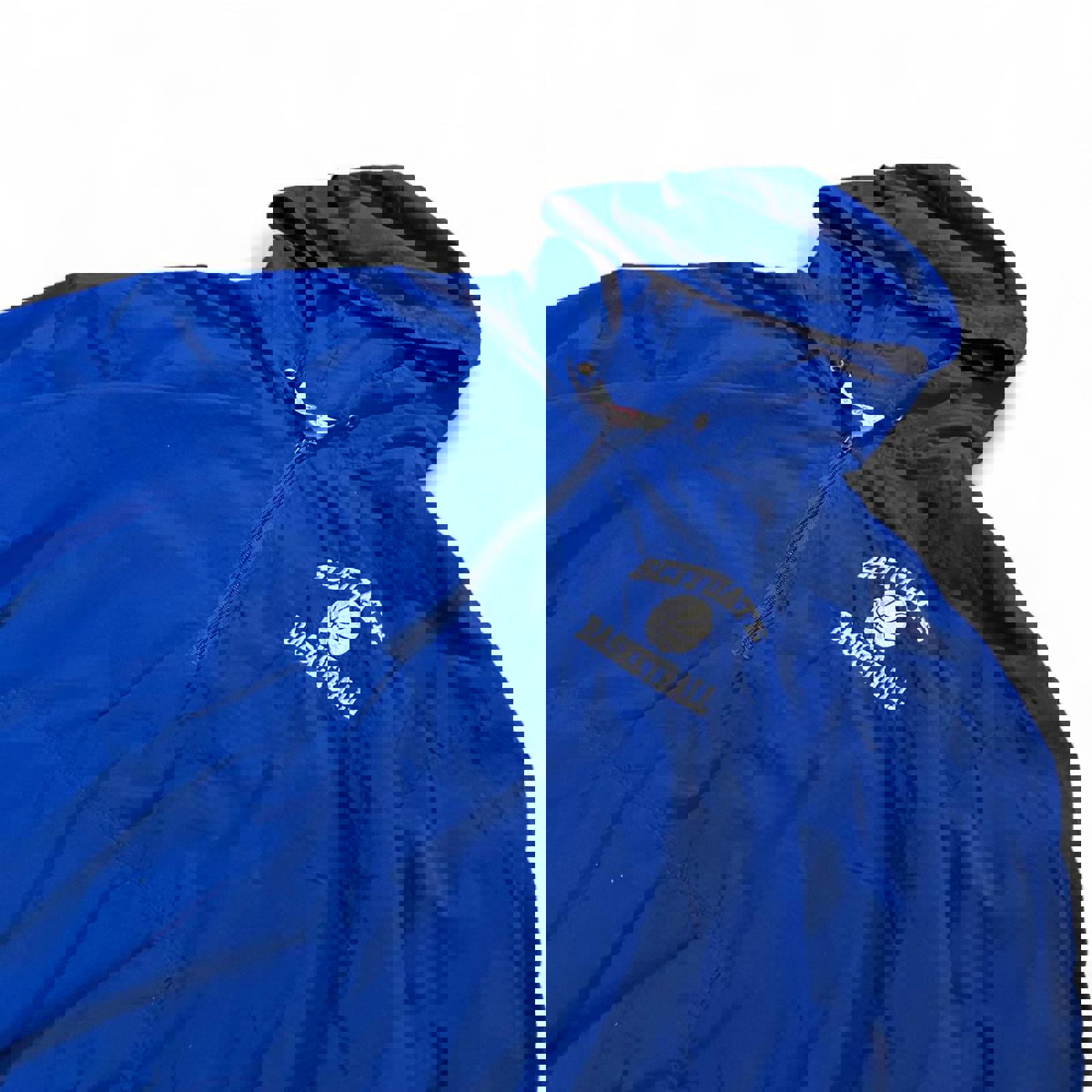 Vintage 80s Scituate Basketball Blue Zip Up Coat American Vintage b7060b24-1815-410c-abc6-d70f6b0dda3a