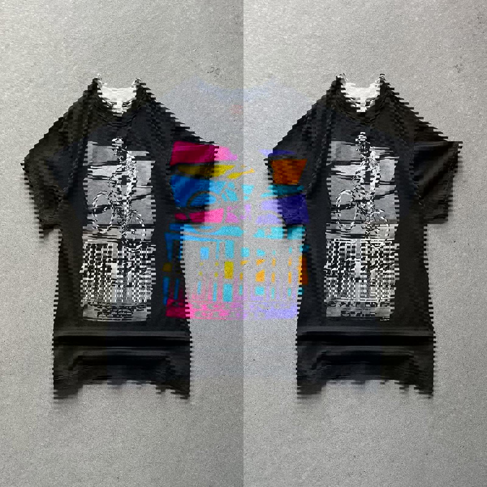 Vintage 80s Retro Style Bicycle T-Shirt