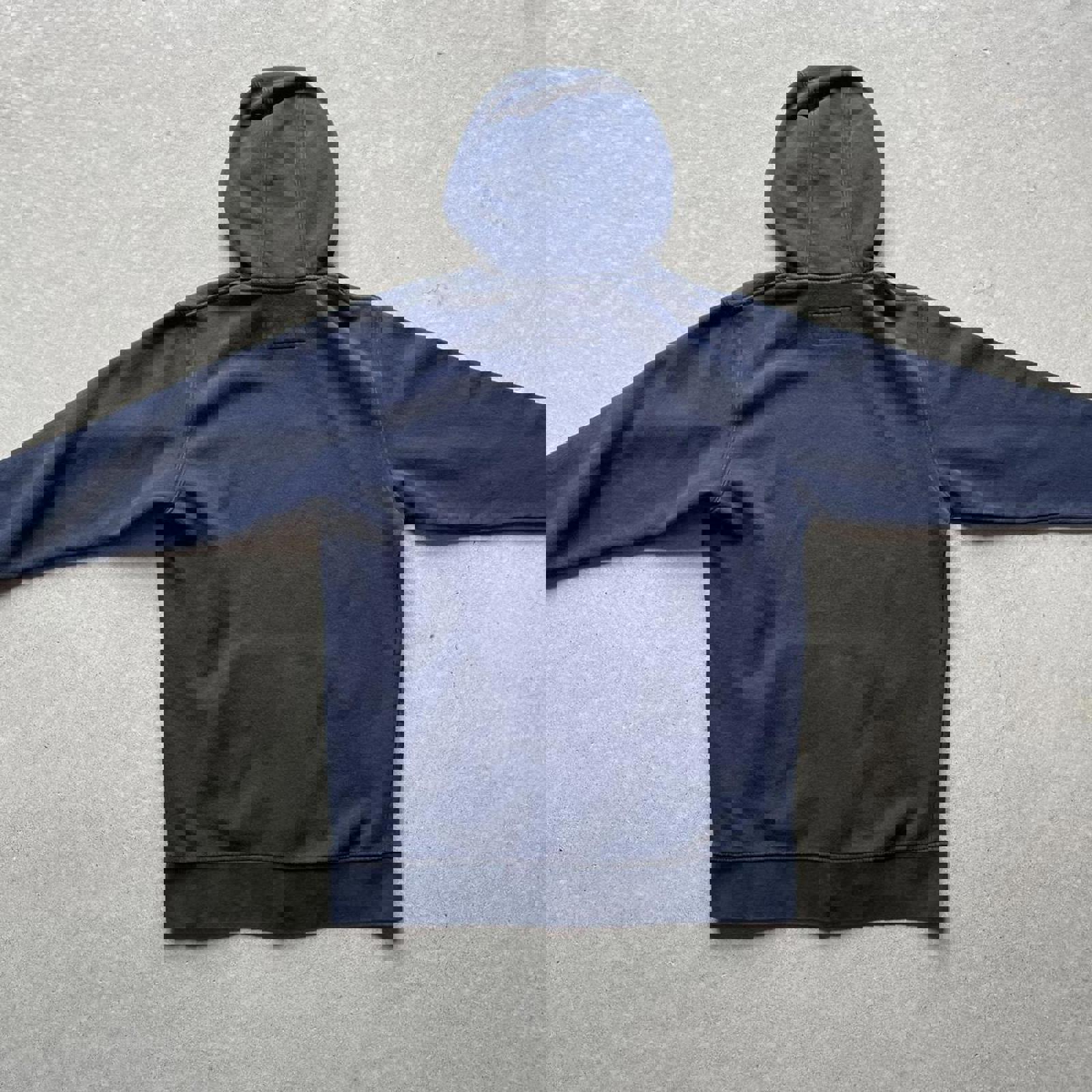 Vintage Y2K Russell Athletic Blank Navy Hoodie