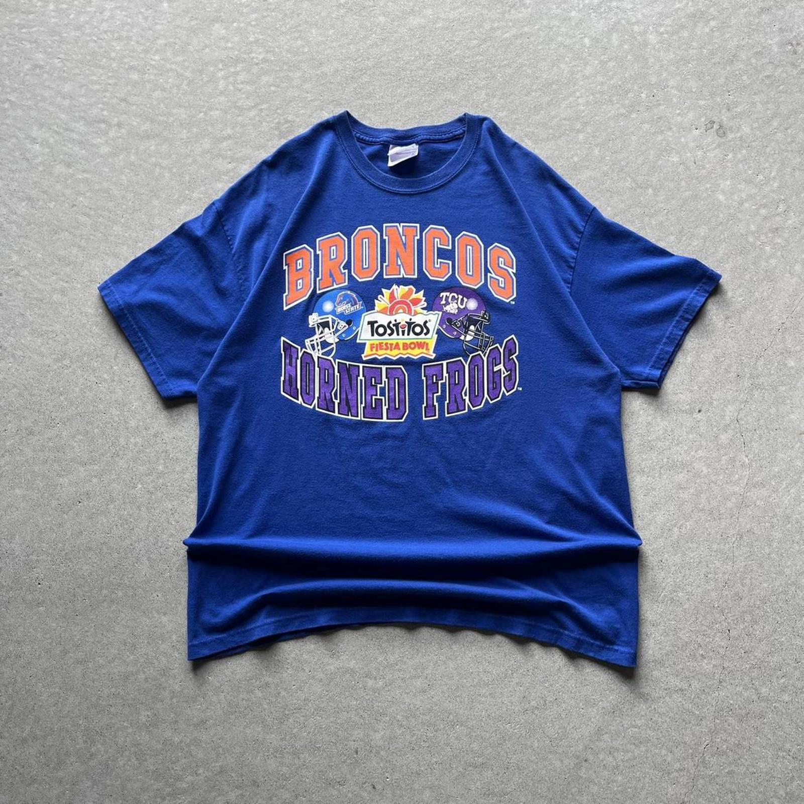 Vintage Y2K Boise State And TCU Football T-Shirt - Uptwn Vintage