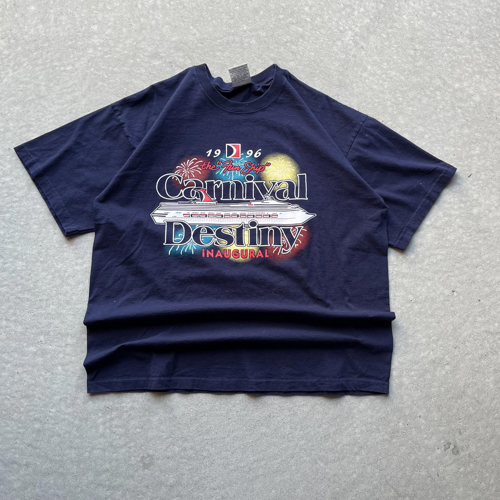 Vintage 90s Carnival Cruises Destiny T-Shirt - Uptwn Vintage