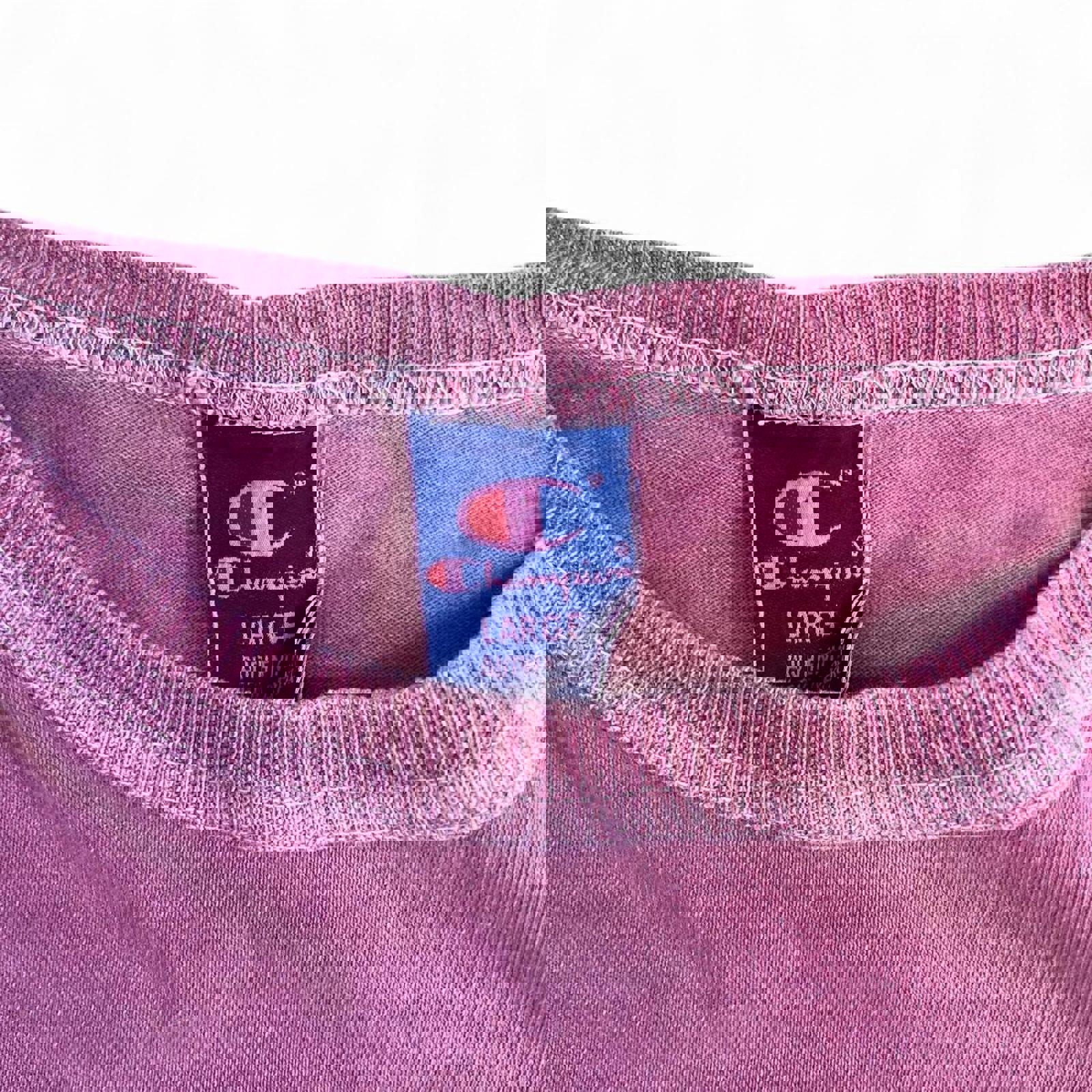 Vintage 90s Pink Champion Logo T-Shirt Champion c1d6b145-cef6-43b2-b67d-56e9ef641c2b