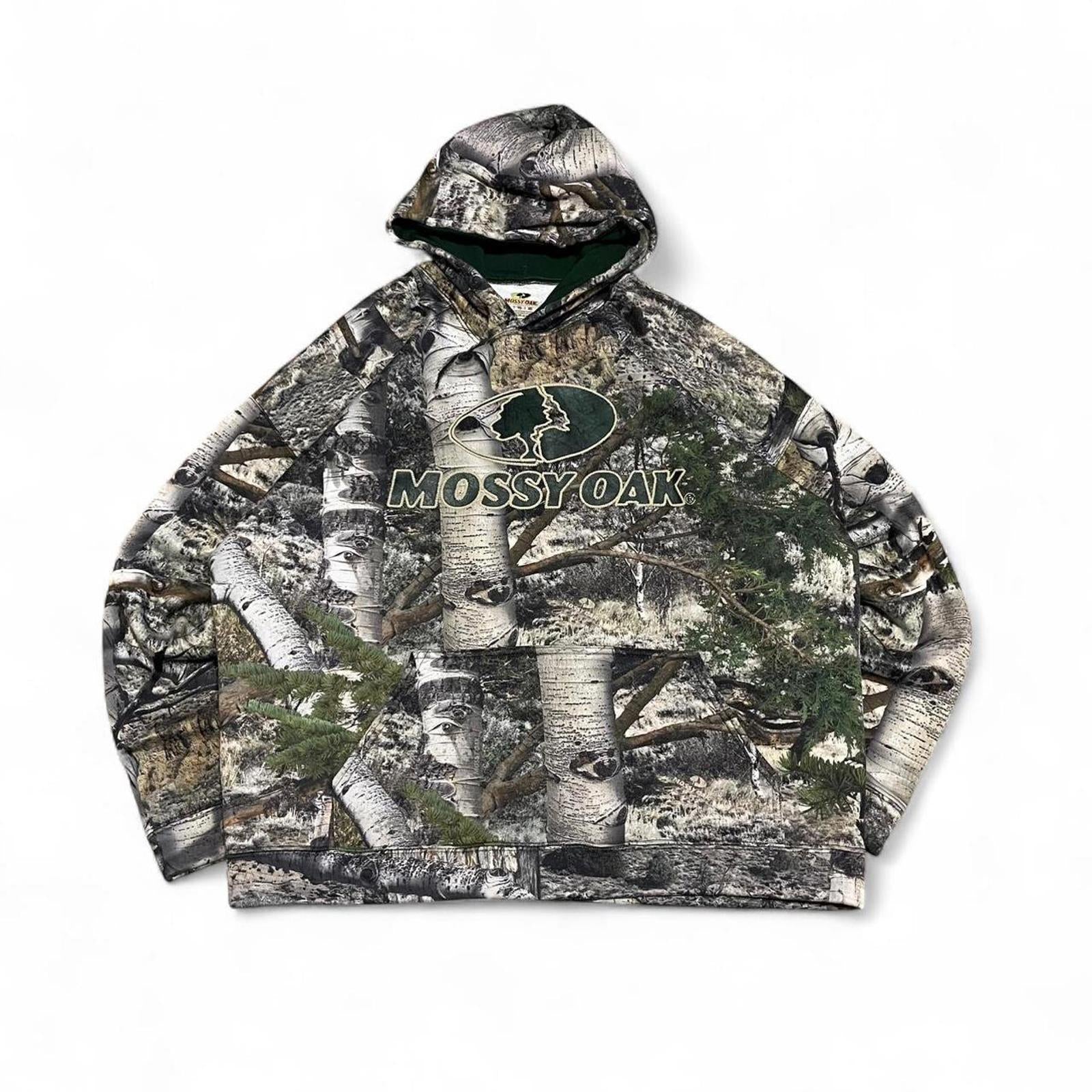 Vintage Style Mossy Oak Camo Hoodie