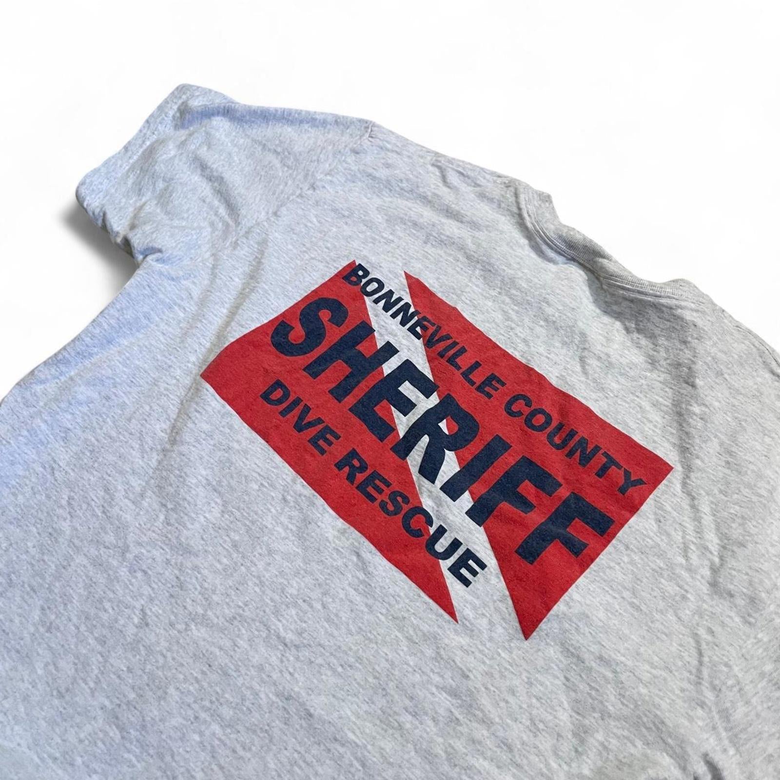 Vintage Y2K Dive Team Sheriff T-Shirt Fruit of the Loom c56d7cac-d5fb-4c7c-91e1-37e4dceaa06d