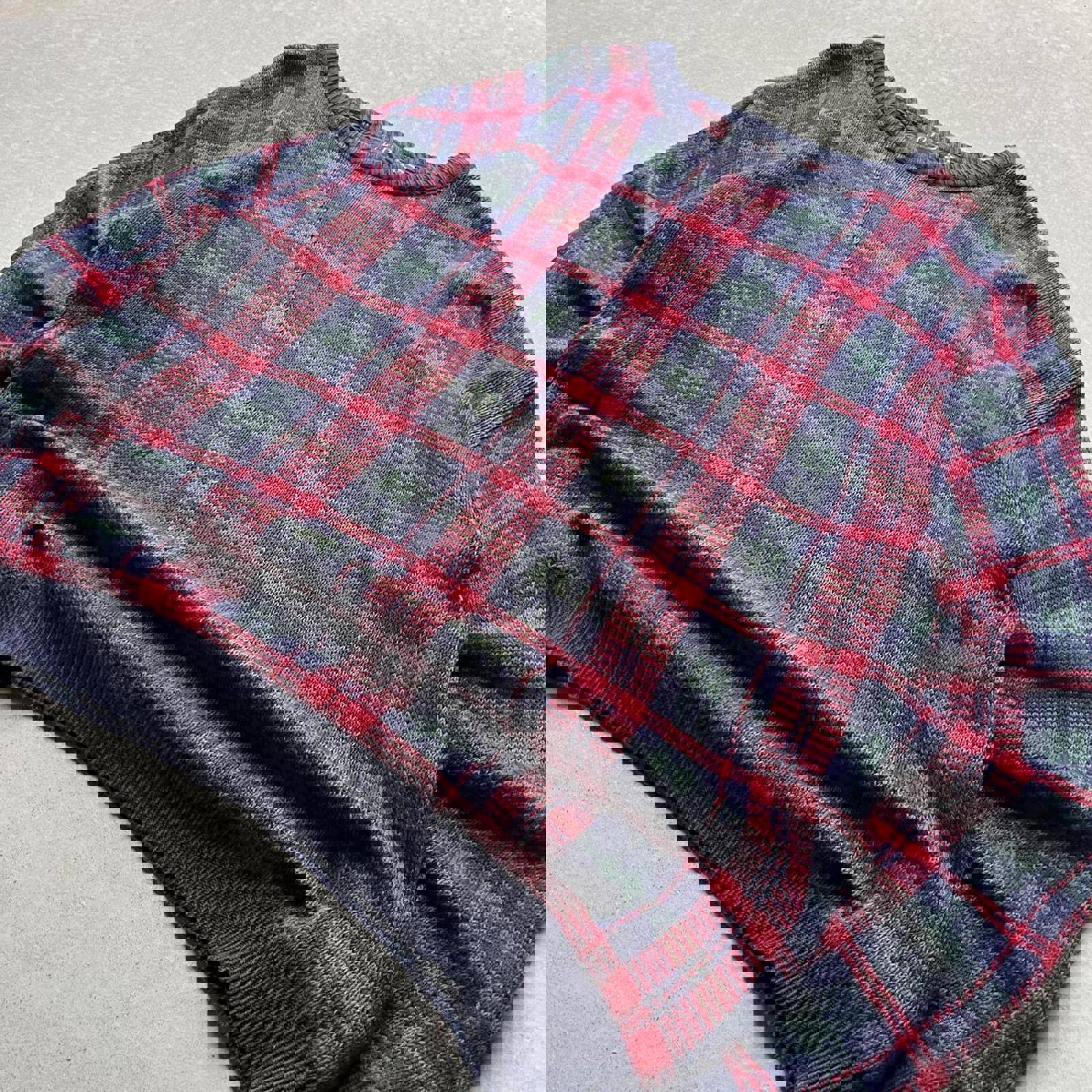 Vintage 90s Super Heav Old Glory Knit Sweater