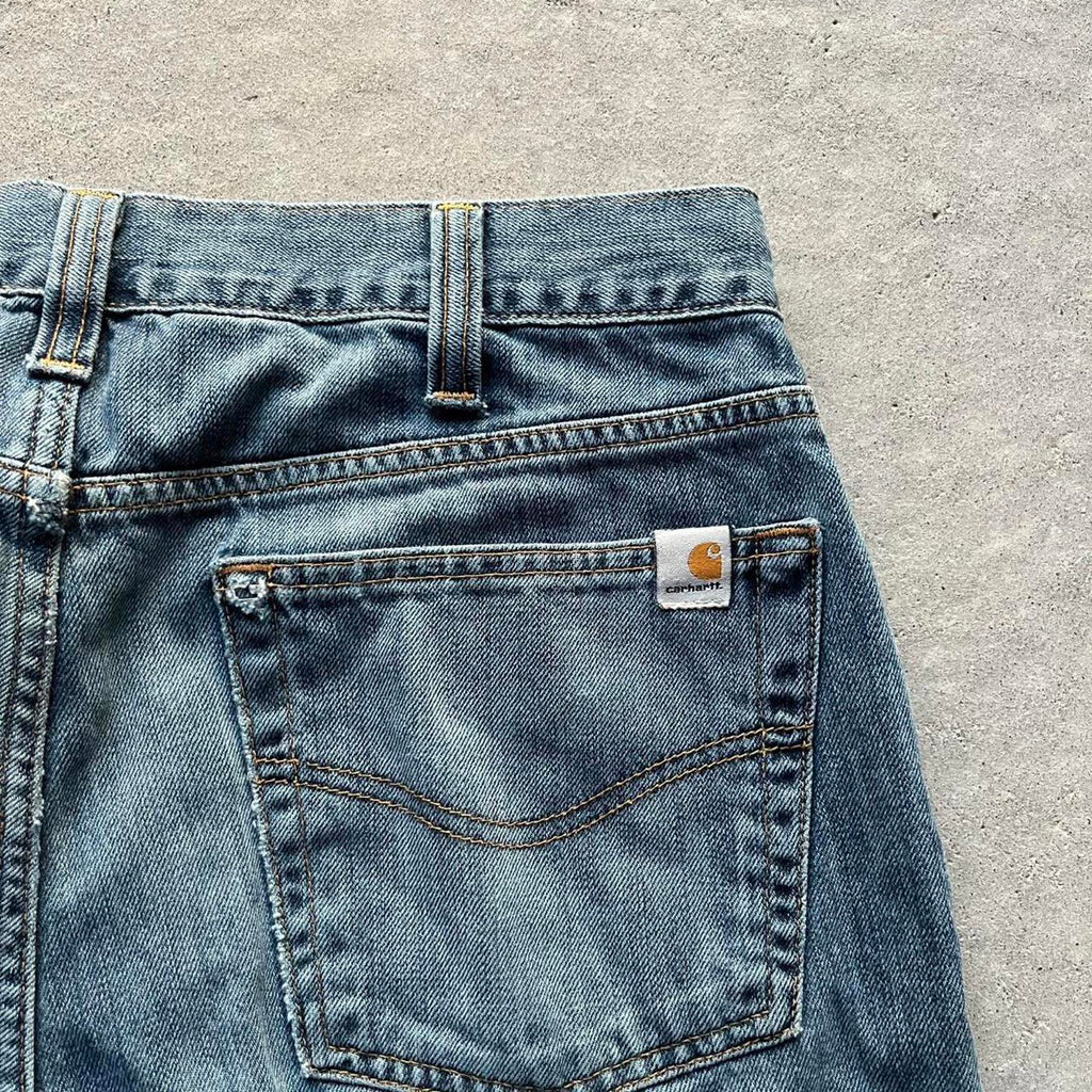 Vintage Style Paint Splattered Carhartt Jeans