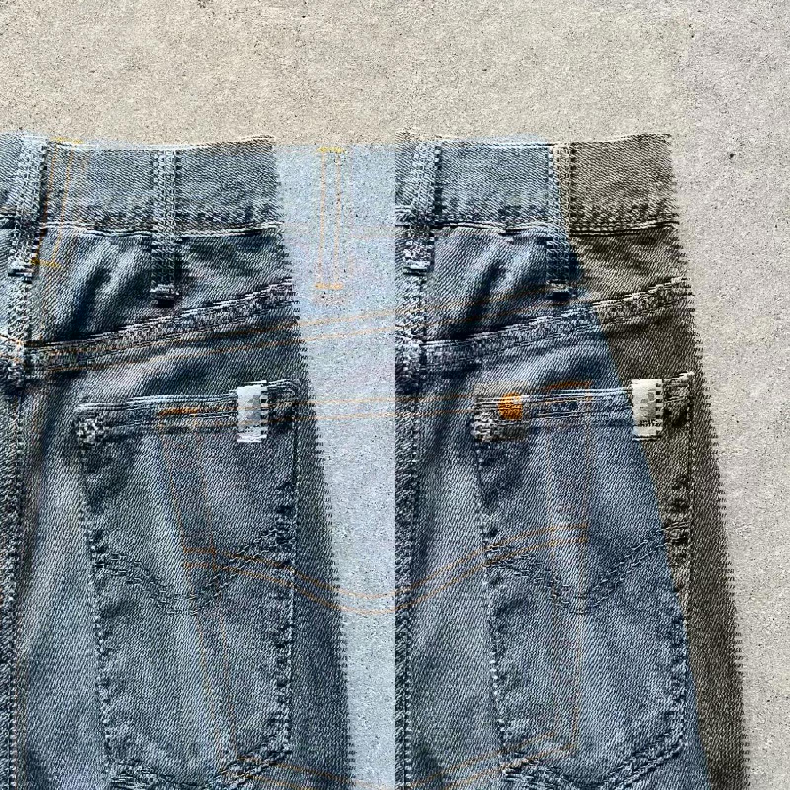 Vintage Style Paint Splattered Carhartt Jeans