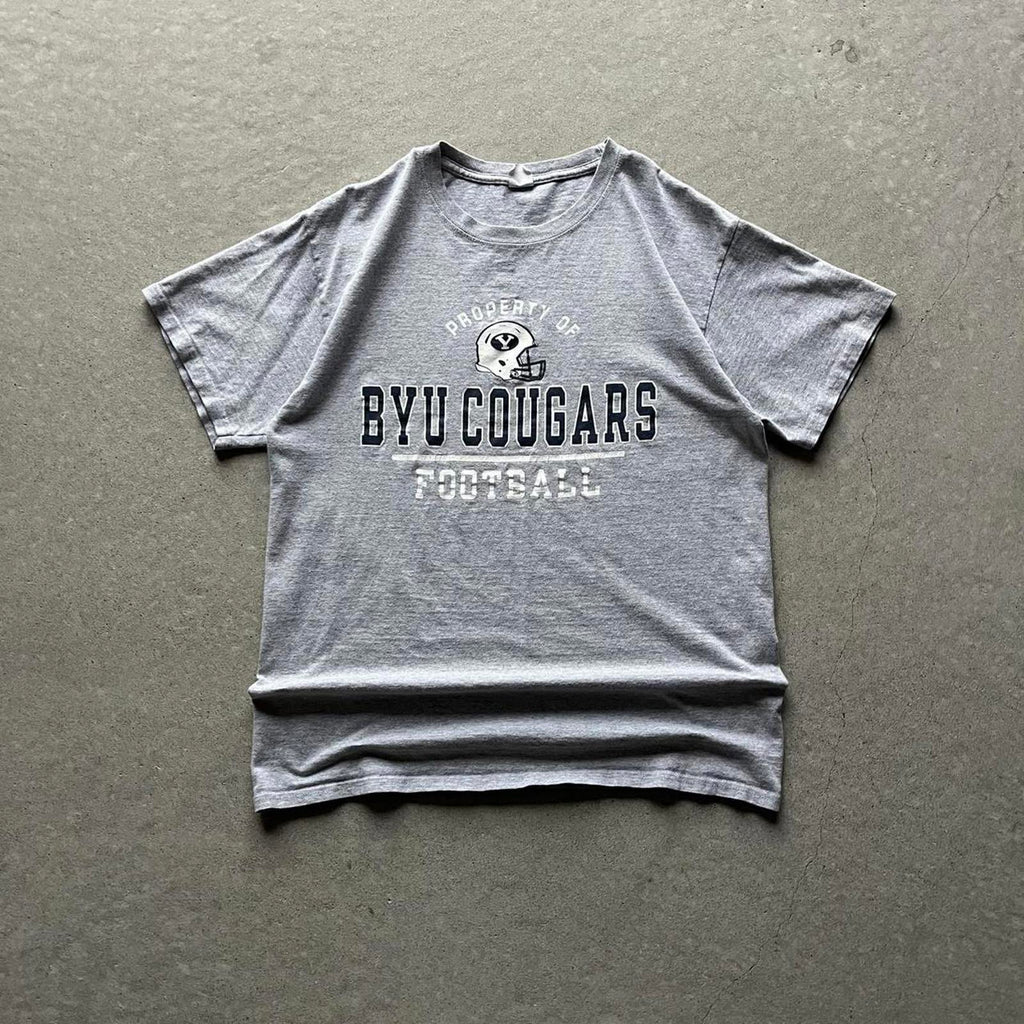 Vintage Y2K BYU Cougars Football T-Shirt - Uptwn Vintage