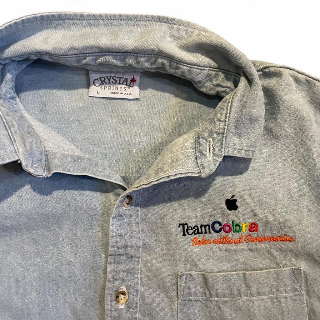 Vintage 80s Apple Team Cobra Button Down Shirt American Vintage d398e89b-cd92-4f19-98ef-931155bd7382