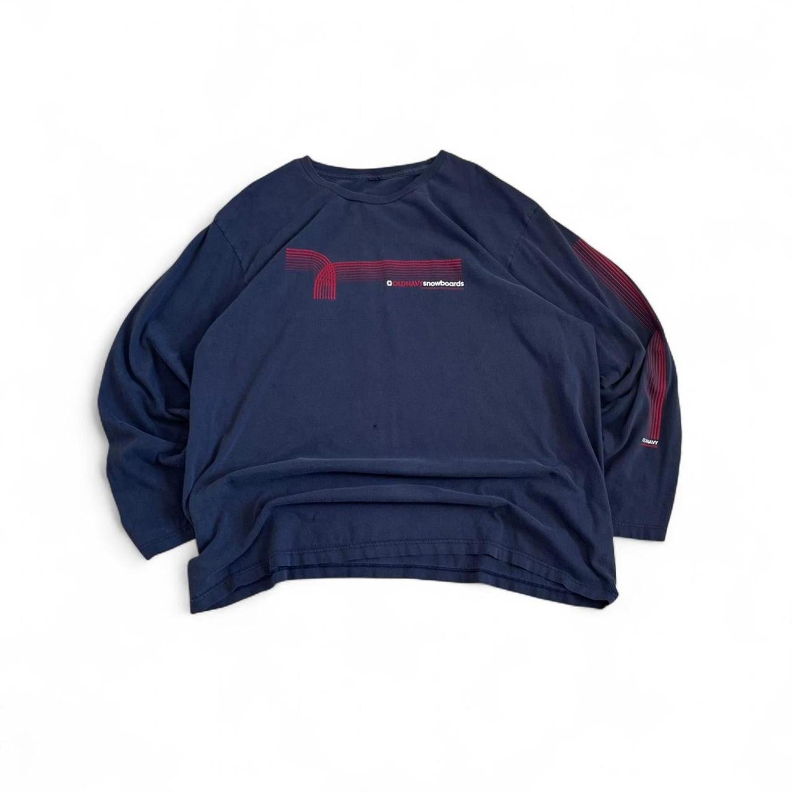 Vintage Y2K Old Navy Snowboards Oversized Long Sleeve Shirt Old Navy d707eec2-22a3-476a-8bb6-29aa54138148