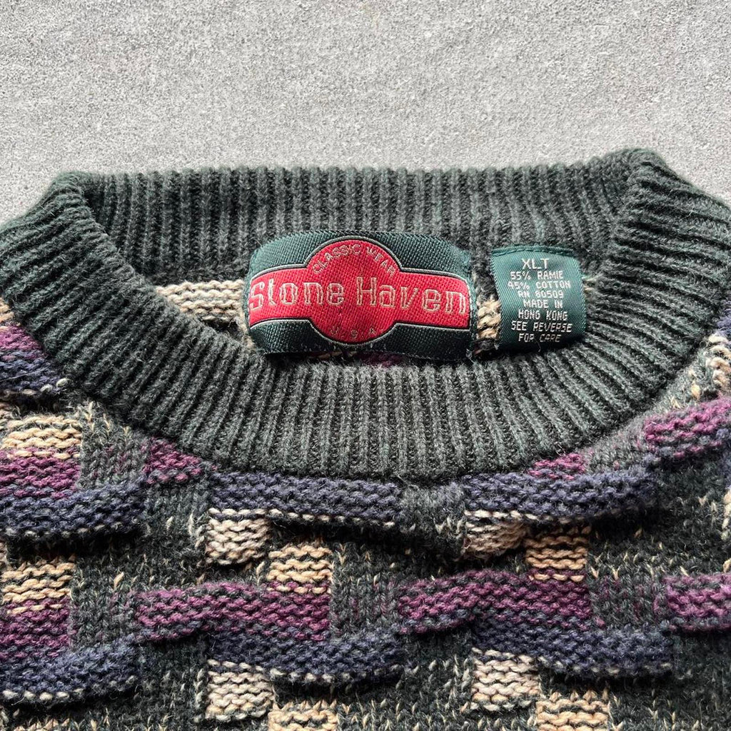 Vintage Clothing Vintage 90s Stone Haven Textured Knit Sweater American Vintage - uptwn vintage - e13e7cb8-4b84-414c-86e1-9f48f1b32615