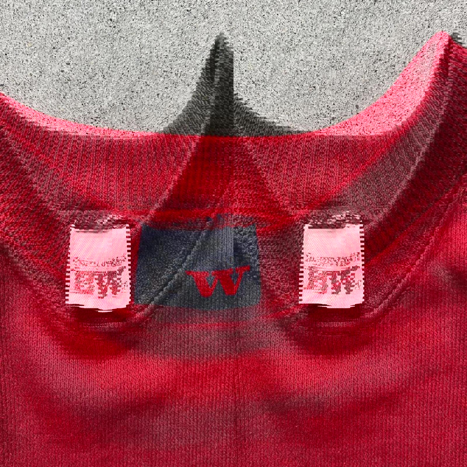 Vintage 80s Red Denver Colorado Crewneck Sweatshirt