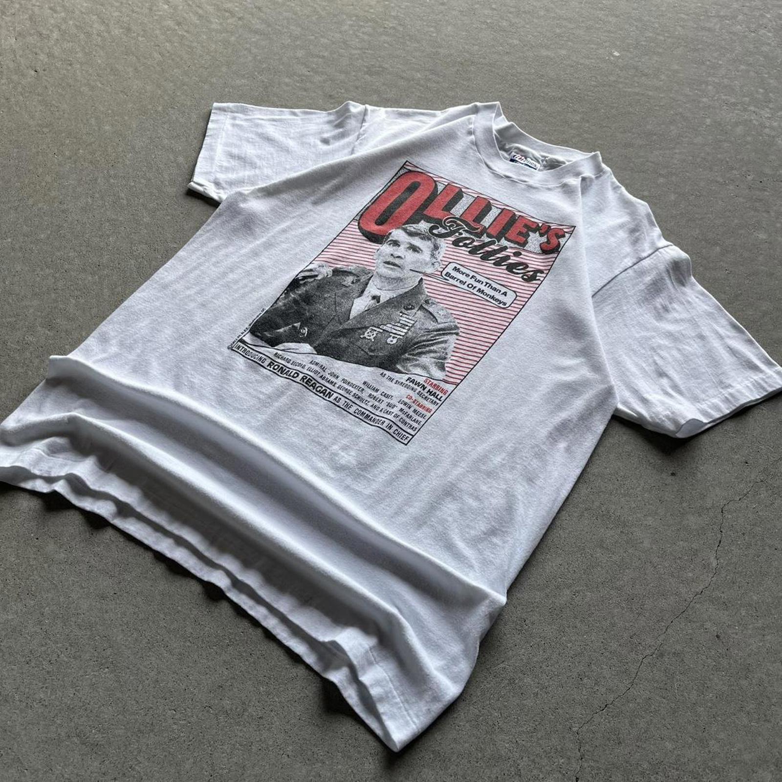 Vintage 80s Grail Ollie’s Follies Political T-Shirt - Uptwn Vintage