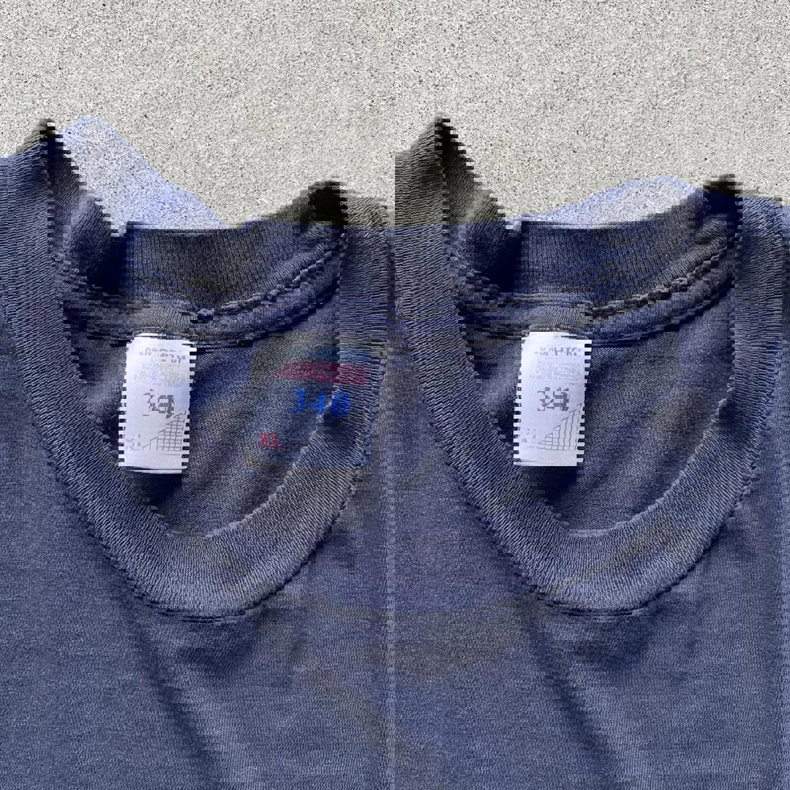 Vintage 90s Faded Royal Navy T-Shirt