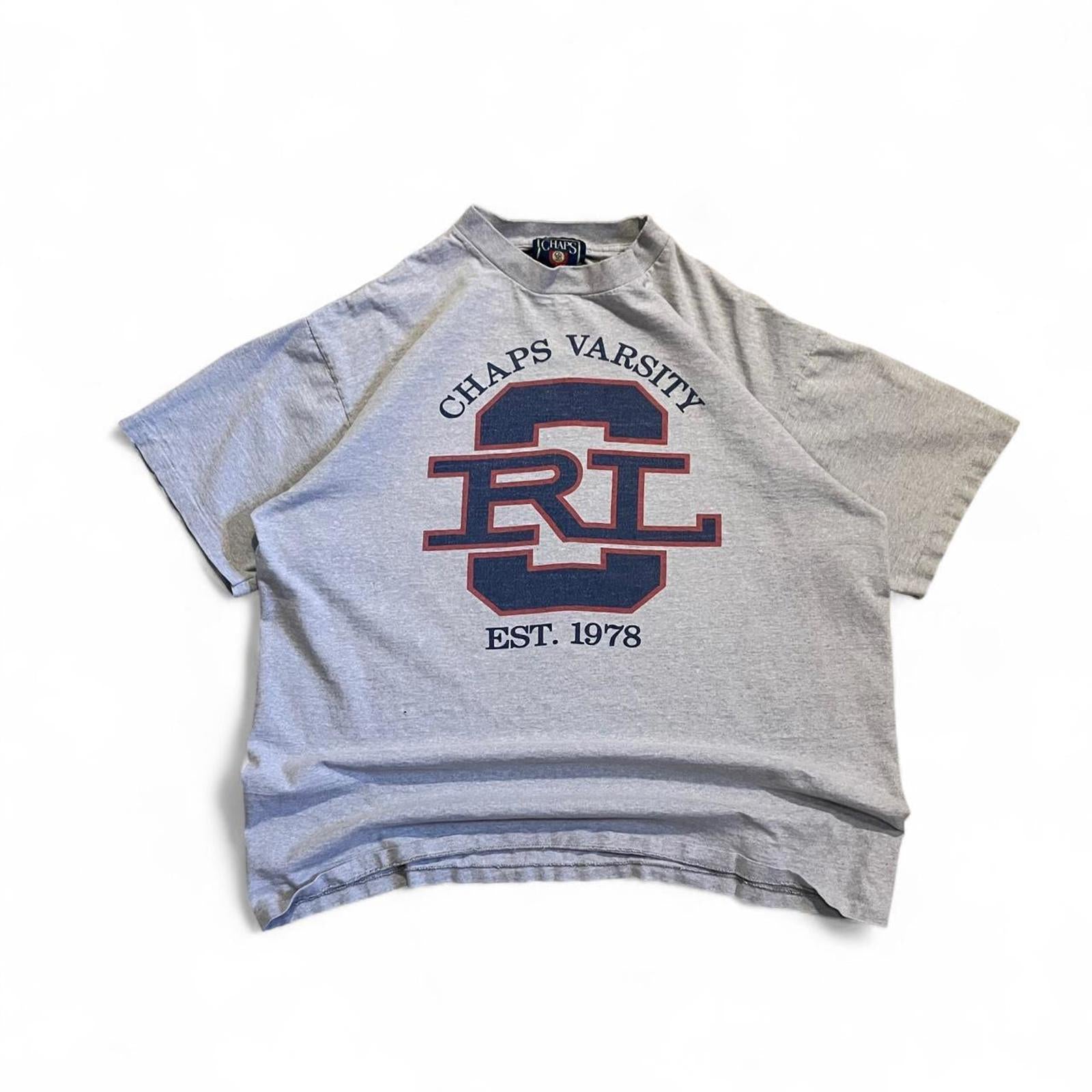 Vintage 90s Chaps Ralph Lauren College Style T-Shirt Chaps e86ff874-57eb-4598-a6ac-9add55d27e40