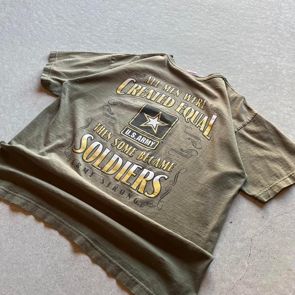 Vintage Clothing Vintage Y2K Thrashed Green US Army T-Shirt American Vintage - uptwn vintage - eb367d68-932d-4e4d-9ff0-608f8217bf70_aa7bbe0e-f52a-4c79-9058-a5fe03c54bca