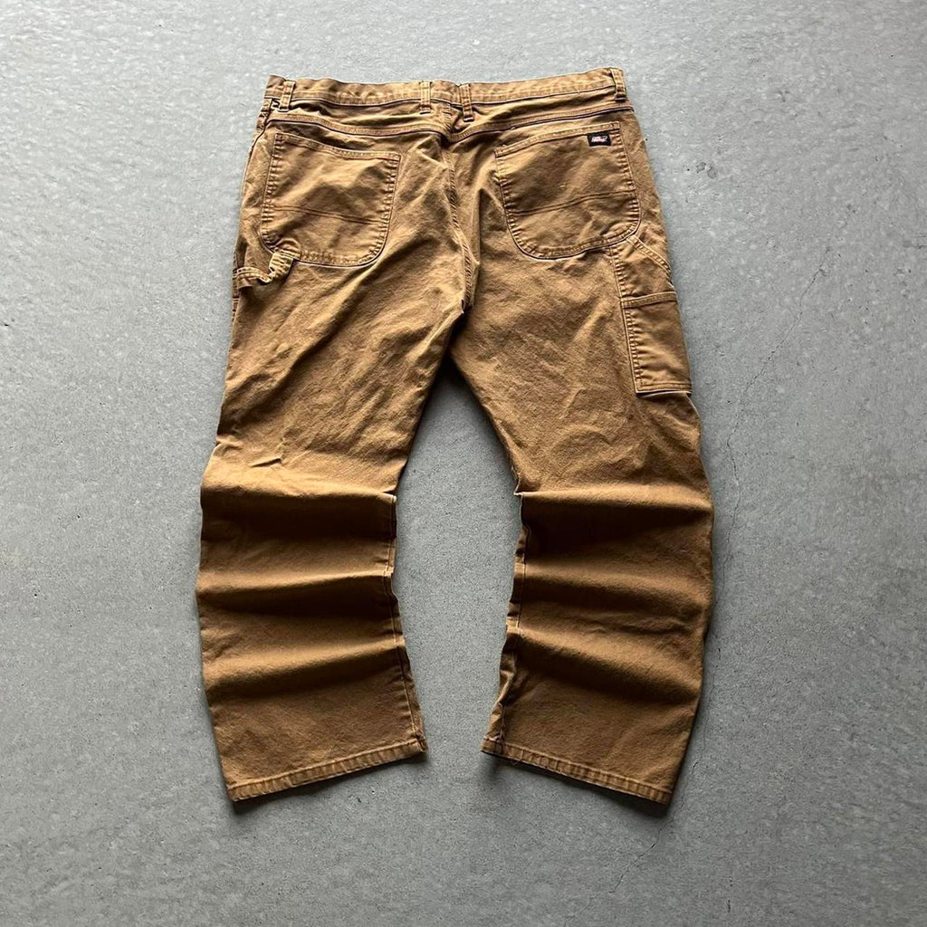 Faded Dickies Brown Cargo Carpenter Pants