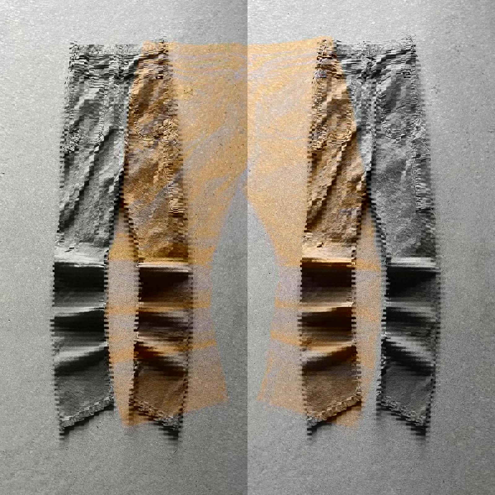 Faded Dickies Brown Cargo Carpenter Pants