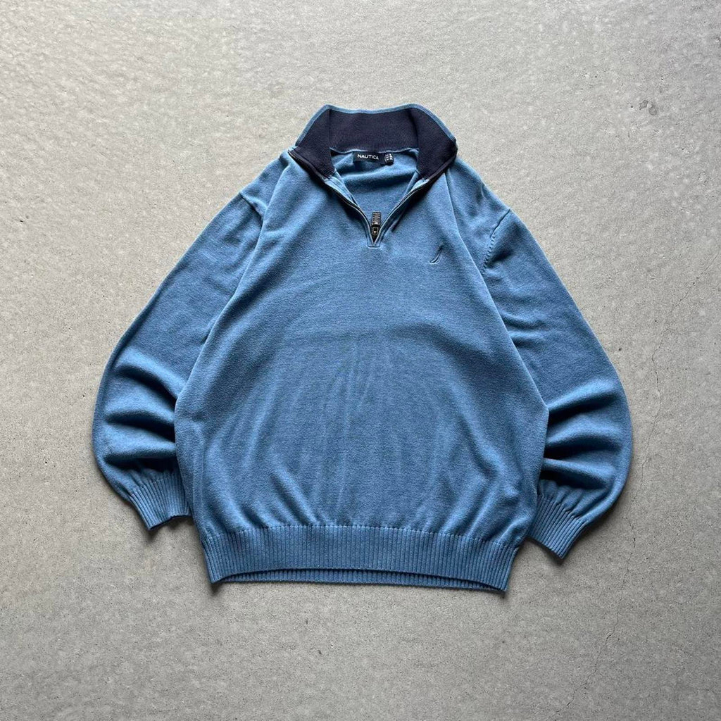 Vintage Clothing Vintage Y2K Blue Nautica Quarter-Zip Nautica - uptwn vintage - edbefb86-9b14-4061-a1ac-90d0da21df8d