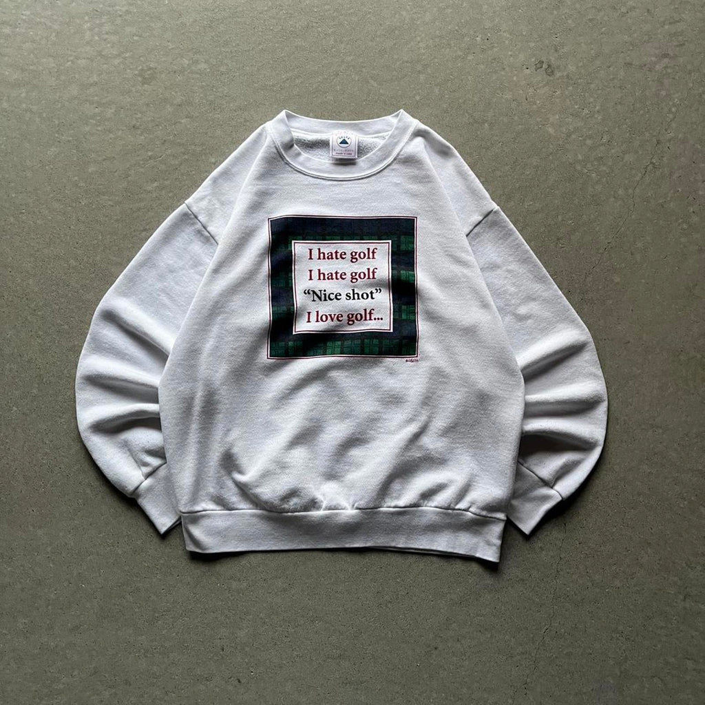 Vintage 90s Funny I Love Golf Sweatshirt