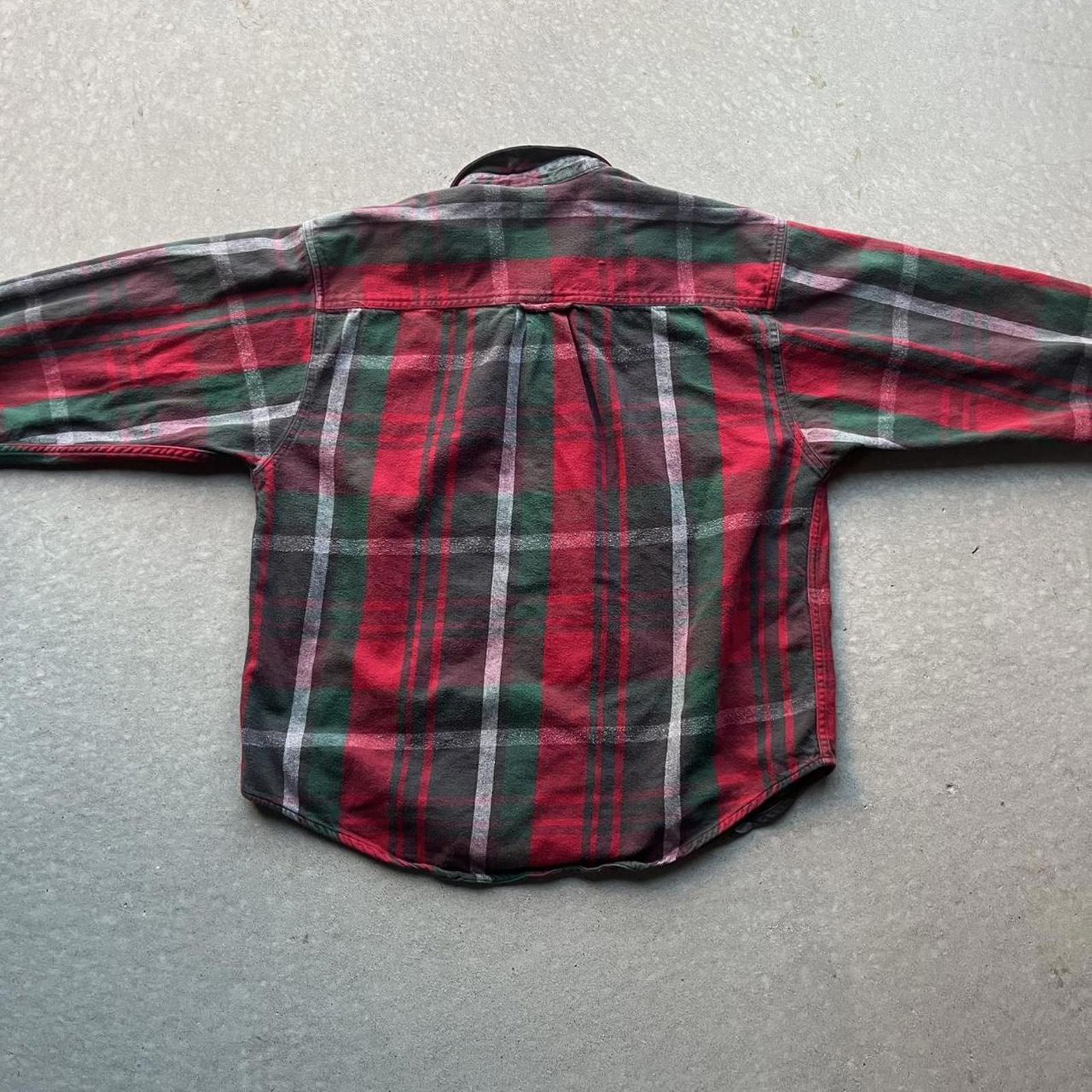 Vintage 90s Eddie Bauer Red Flannel Shirt - Uptwn Vintage