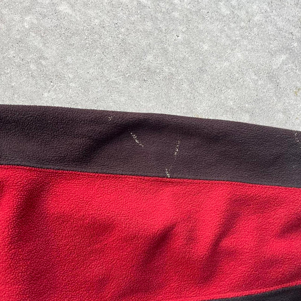 Vintage 90s Red Fleece Zip Up Jacket