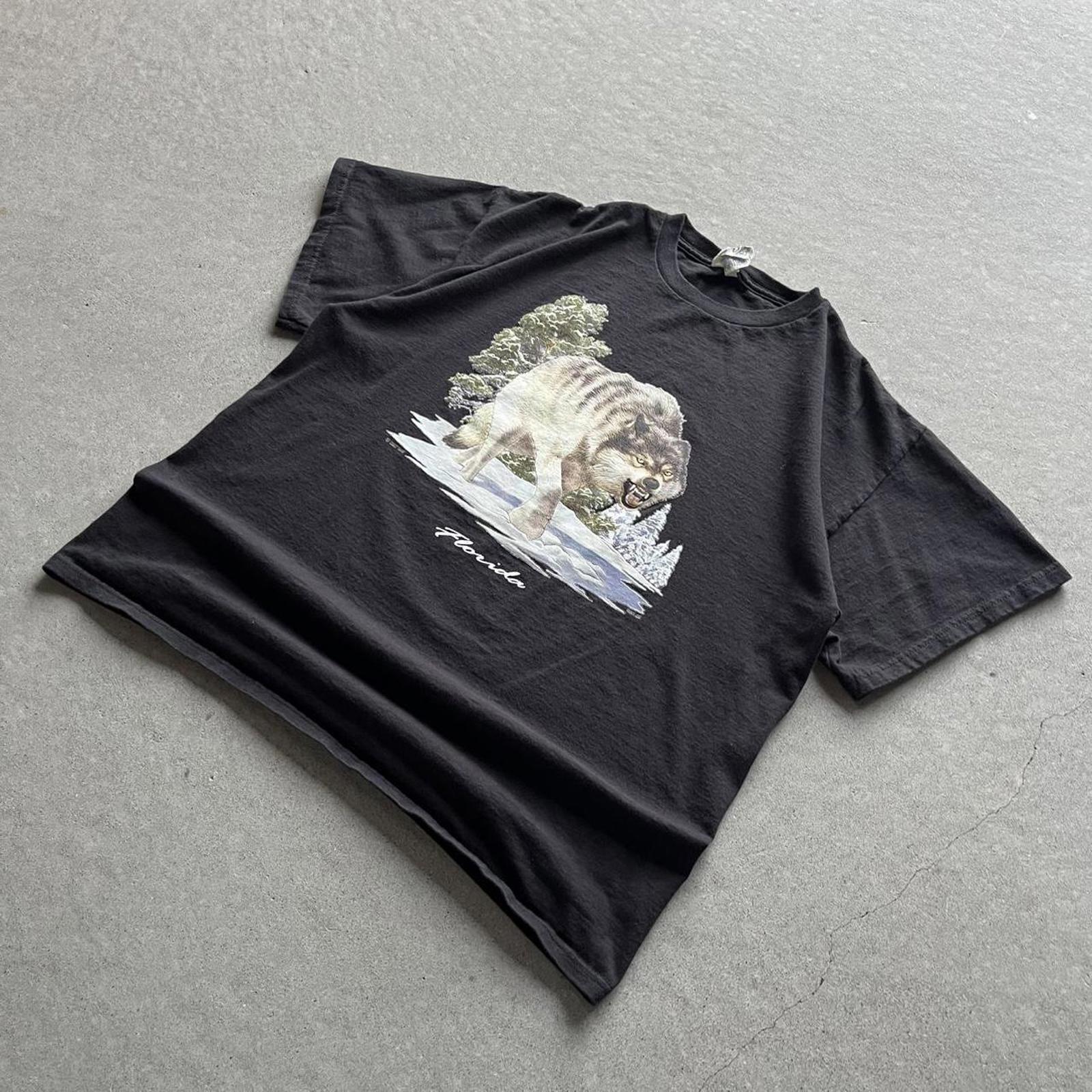 Vintage Clothing Vintage 2007 Black Wolf Nature T-Shirt Delta Pro Weight - uptwn vintage - f0879134-a60a-4b00-8c68-fea969a55502